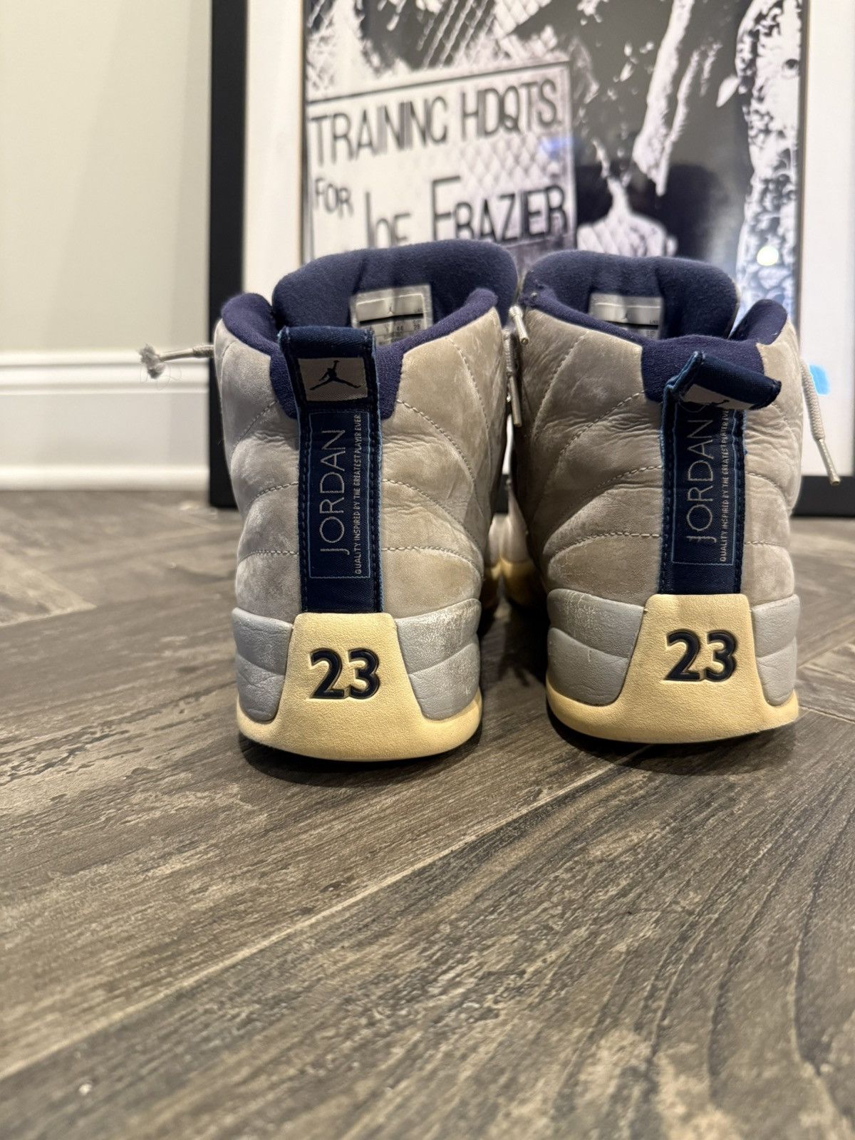 Jordan Brand Air Jordan 12 Retro Grey University Blue Size US 10 / EU 43 - 3 Thumbnail