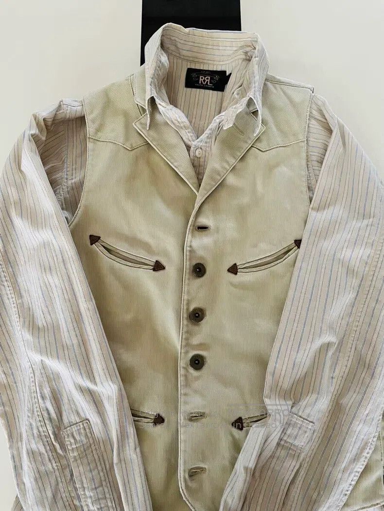 RRL Ralph Lauren RRL Ralph Lauren American-style vintage off-white western- Size US XS / EU 42 / 0 - 8 Thumbnail