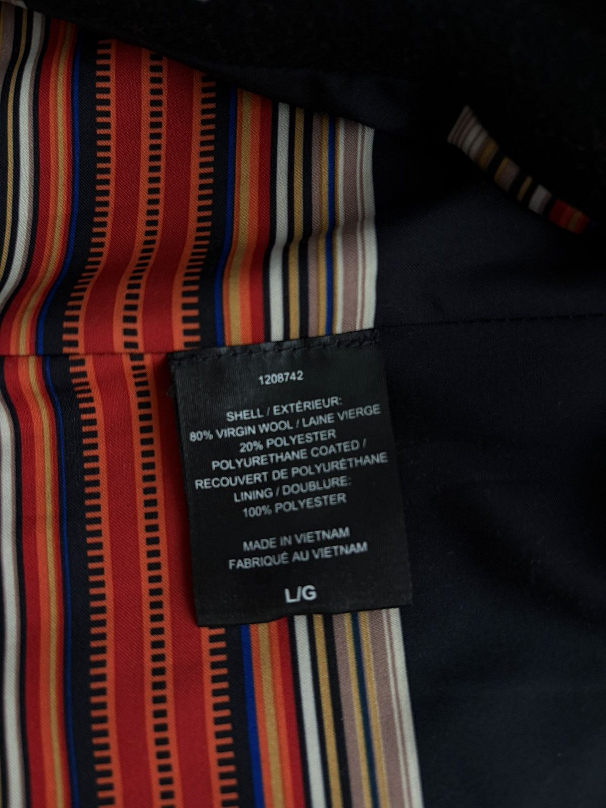 Pendleton Like-New Pendleton Black Heavy Wool Coat Size L / US 10 / IT 46 - 7 Thumbnail