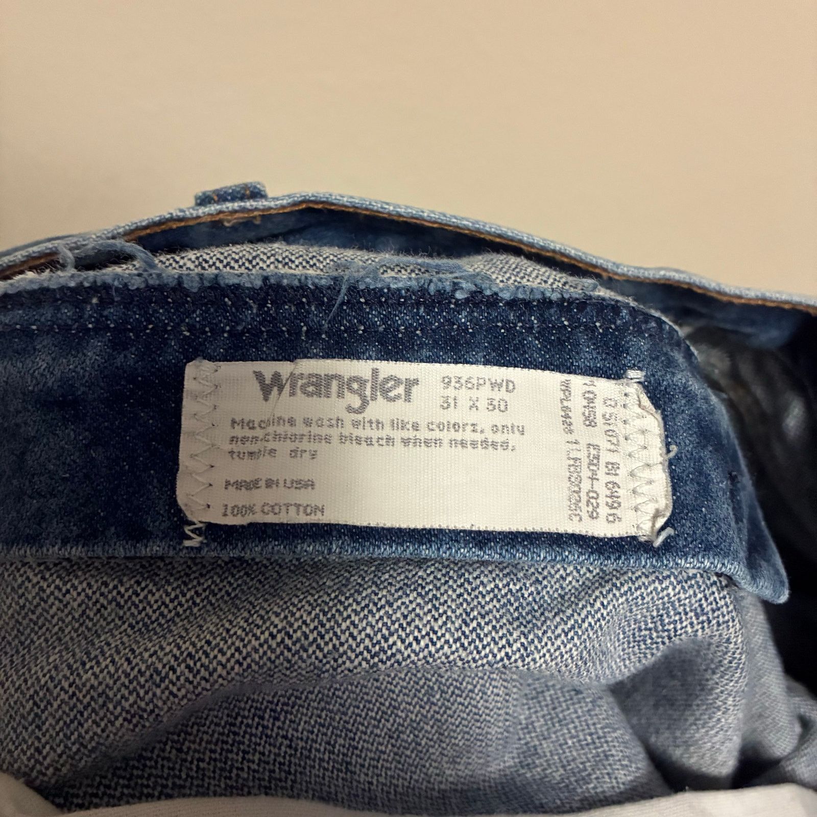 Wrangler Vintage Wranglers Made is USA Mens Size 31 x 30 Size US 31 - 7 Thumbnail
