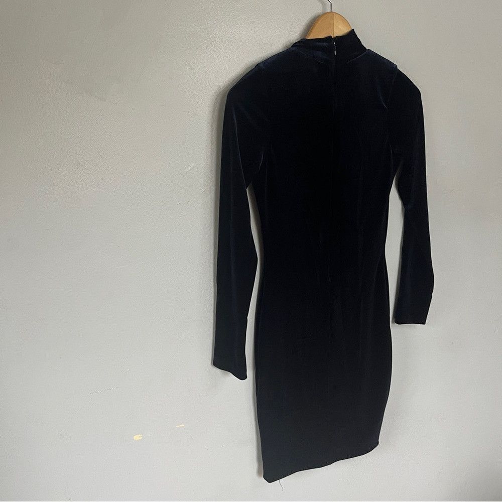 Lord & Taylor Lord & Taylor Velvet Keyhole Long Sleeve Dress Black Small Size S / US 4 / IT 40 - 5 Thumbnail
