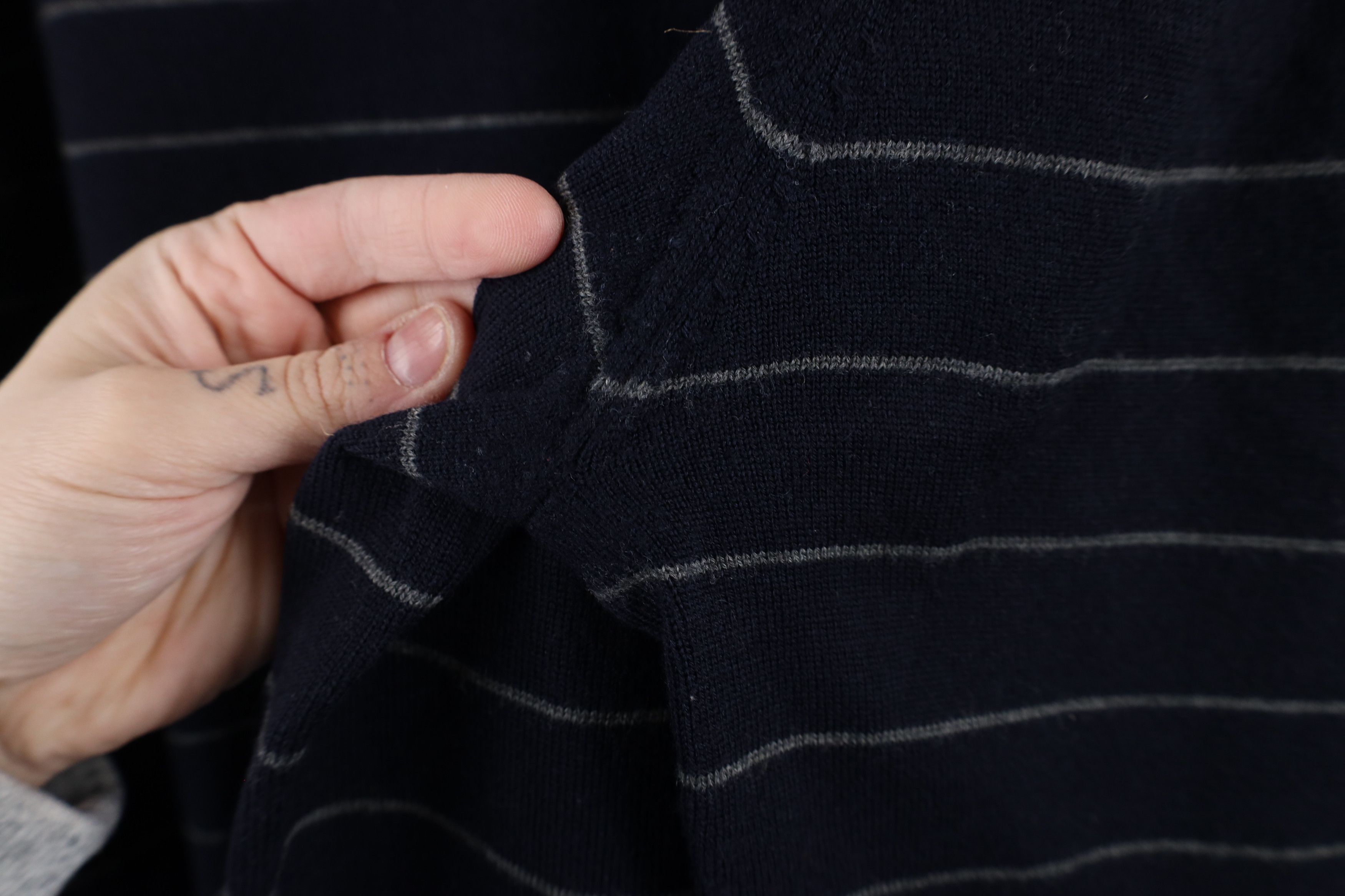 Eddie Bauer × Vintage Vintage 90s Eddie Bauer Merino Wool Knit Collared Sweater Size US XL / EU 56 / 4 - 6 Thumbnail