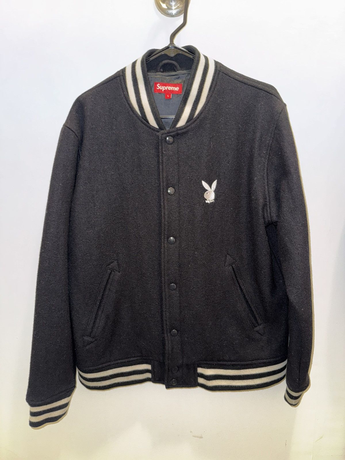 Playboy × Supreme Supreme Playboy varsity jacket Size US L / EU 52-54 / 3 - 1 Thumbnail
