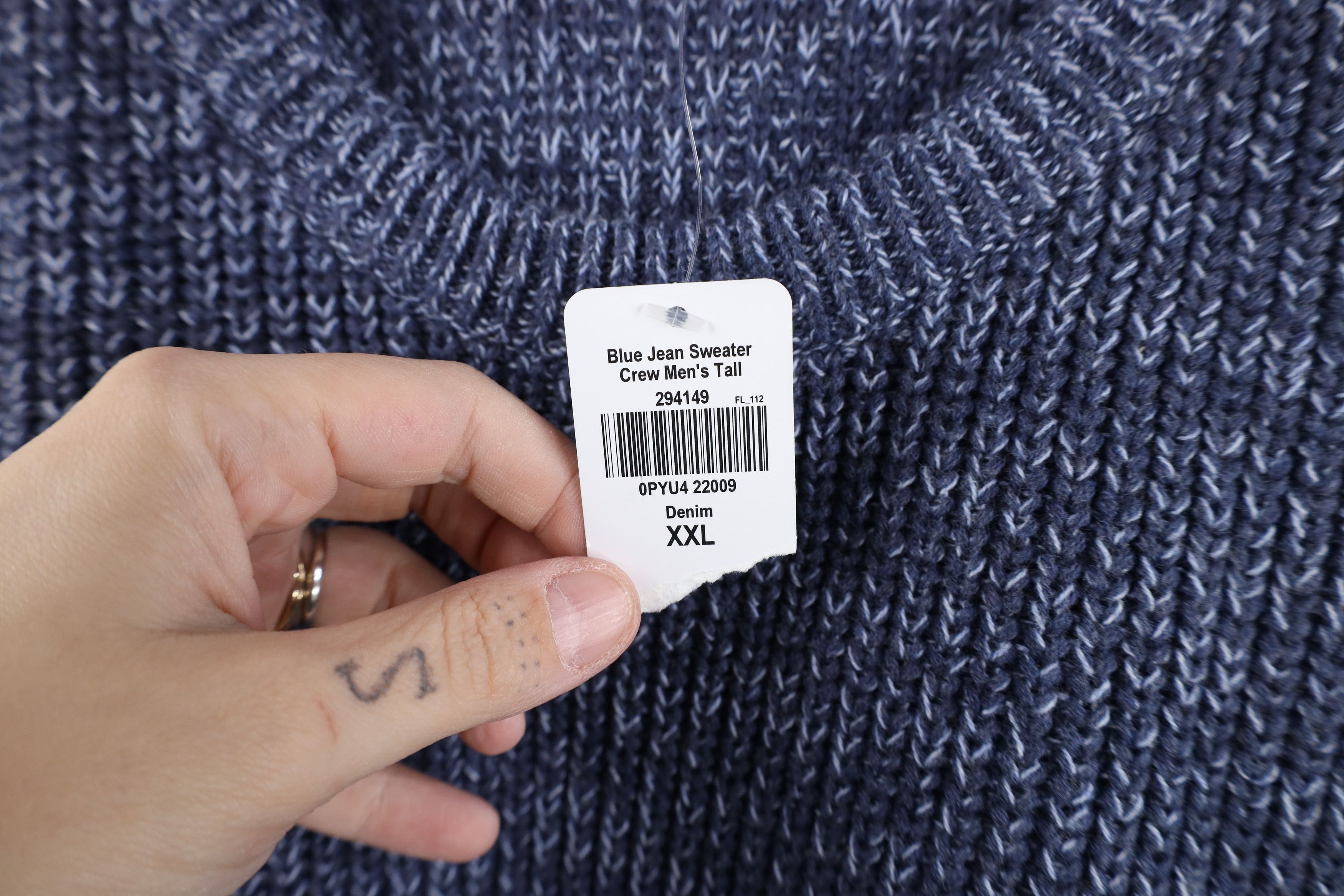 L.L. Bean Deadstock Vintage LL Bean Ribbed Knit Sweater Blue Size US XXL / EU 58 / 5 - 5 Thumbnail