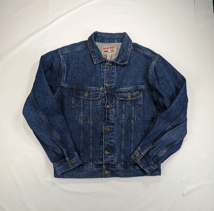 Vintage Storm Rider MWG Premium Jeans Denim Trucker Jacket | Grailed