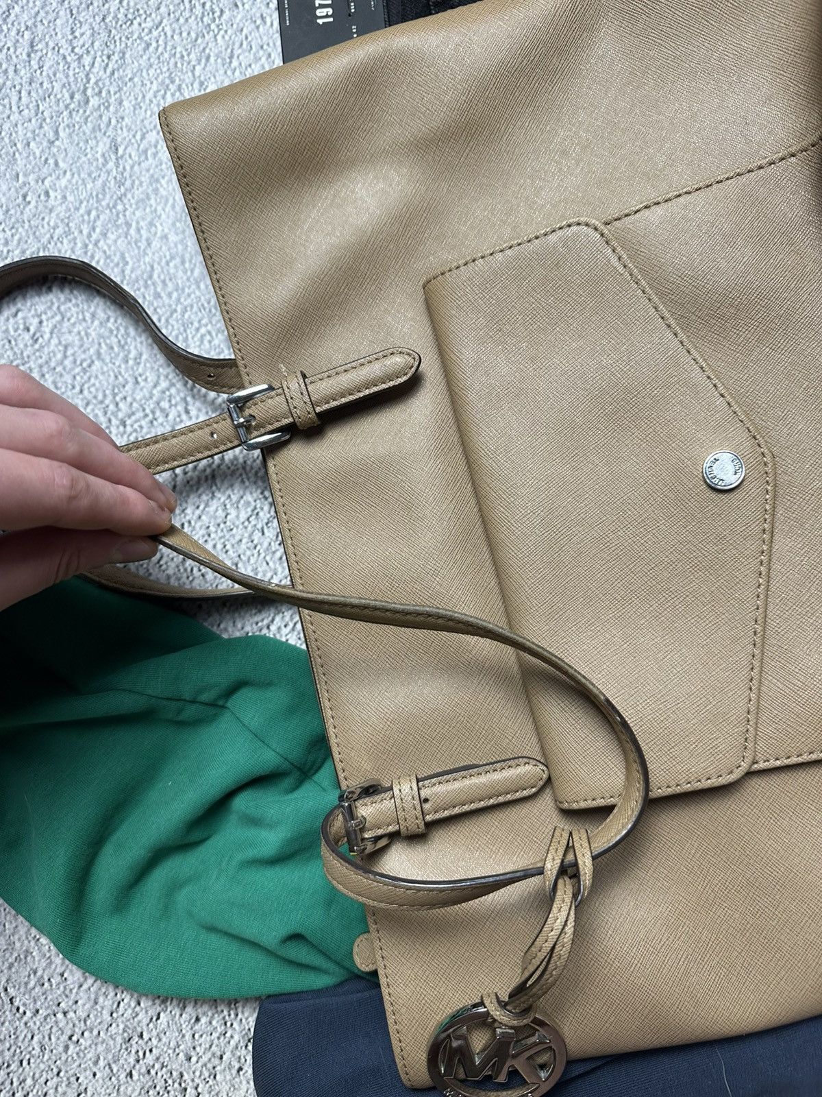 Michael Kors Michael Kors Woman’s Shoulder Bag Tote Beige Old Money Size ONE SIZE - 23 Thumbnail