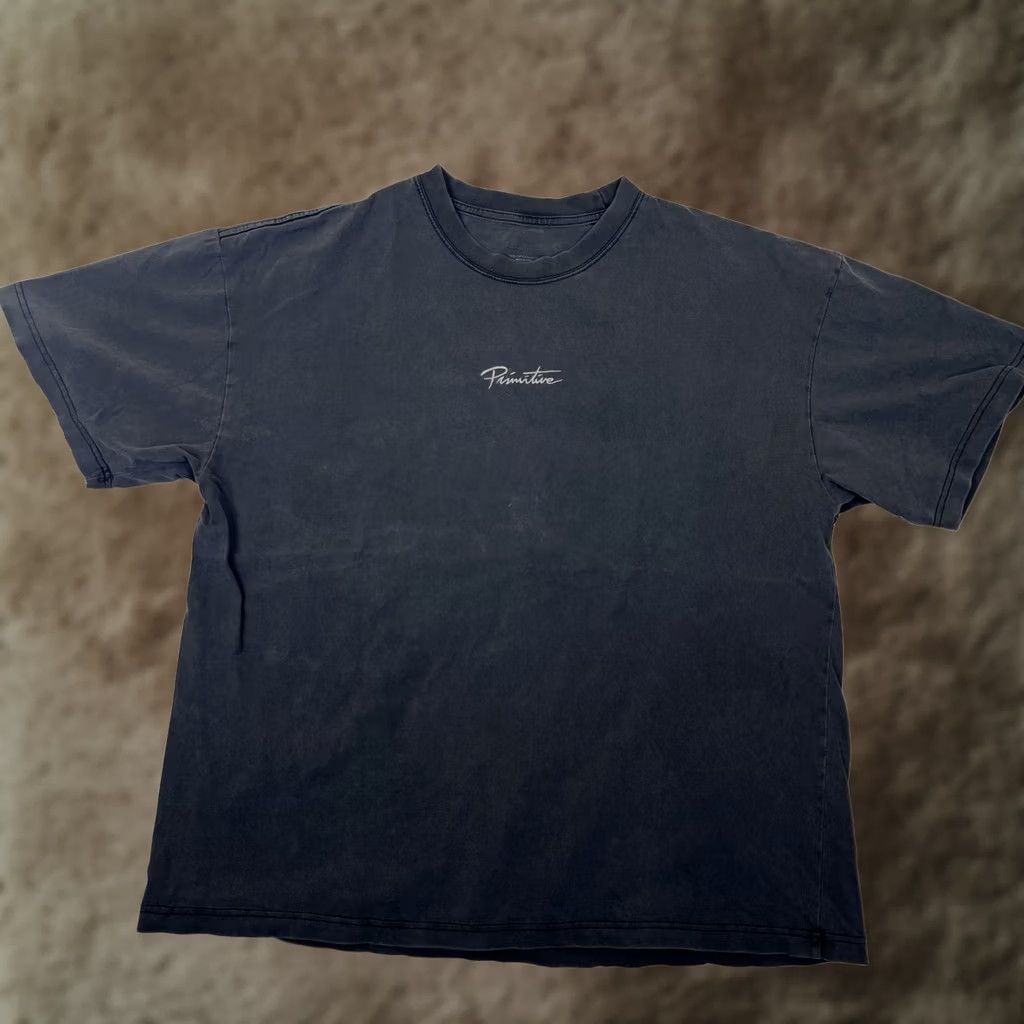 Primitive Primitive T-Shirt Mens 2XL Black Script Logo Skate Streetwear Washed Y2K Minimal Size US XXL / EU 58 / 5 - 1 Thumbnail