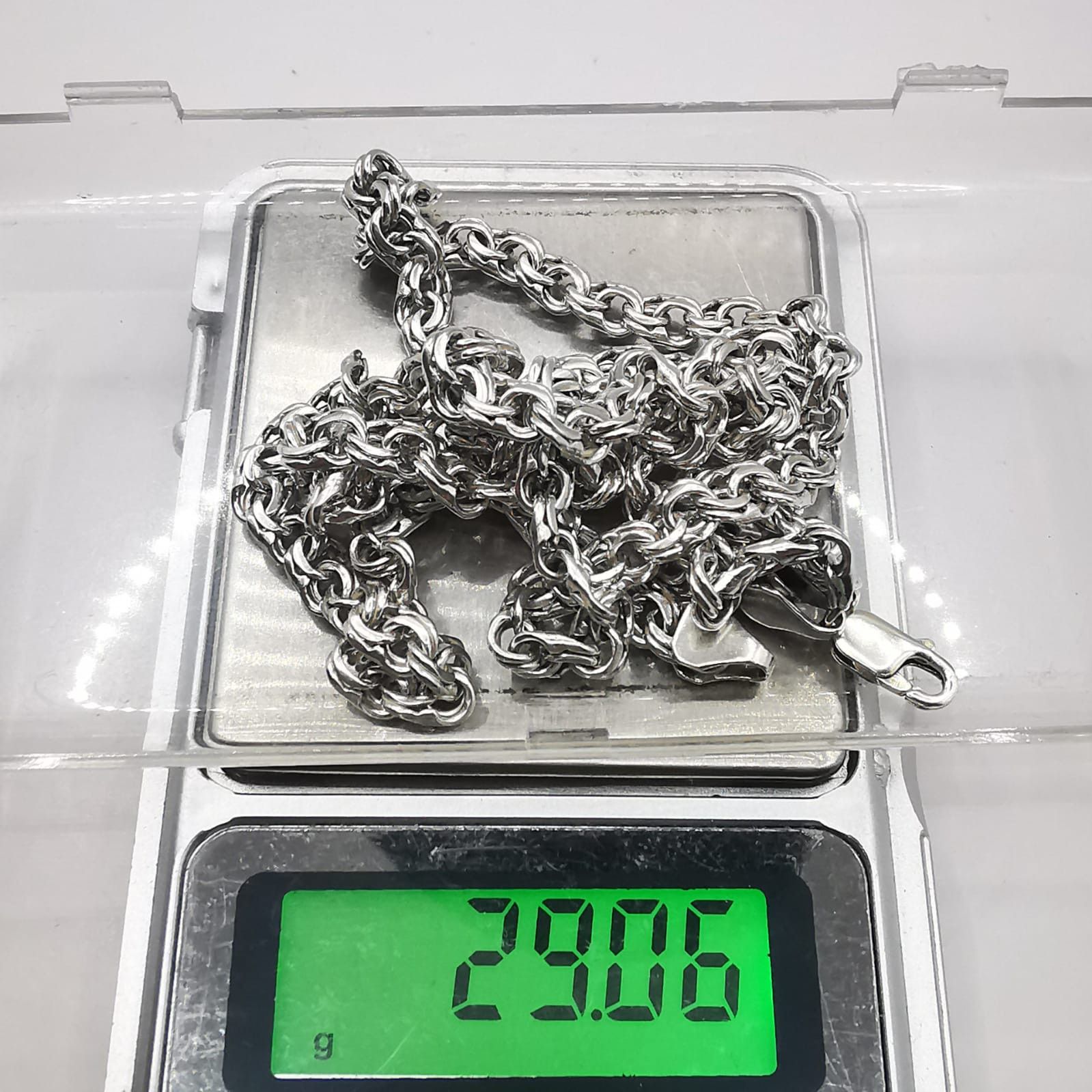 Sterling Silver Vintage Beautiful Jewelry Chain,925 Sterling Silver 29,06g Size ONE SIZE - 8 Thumbnail