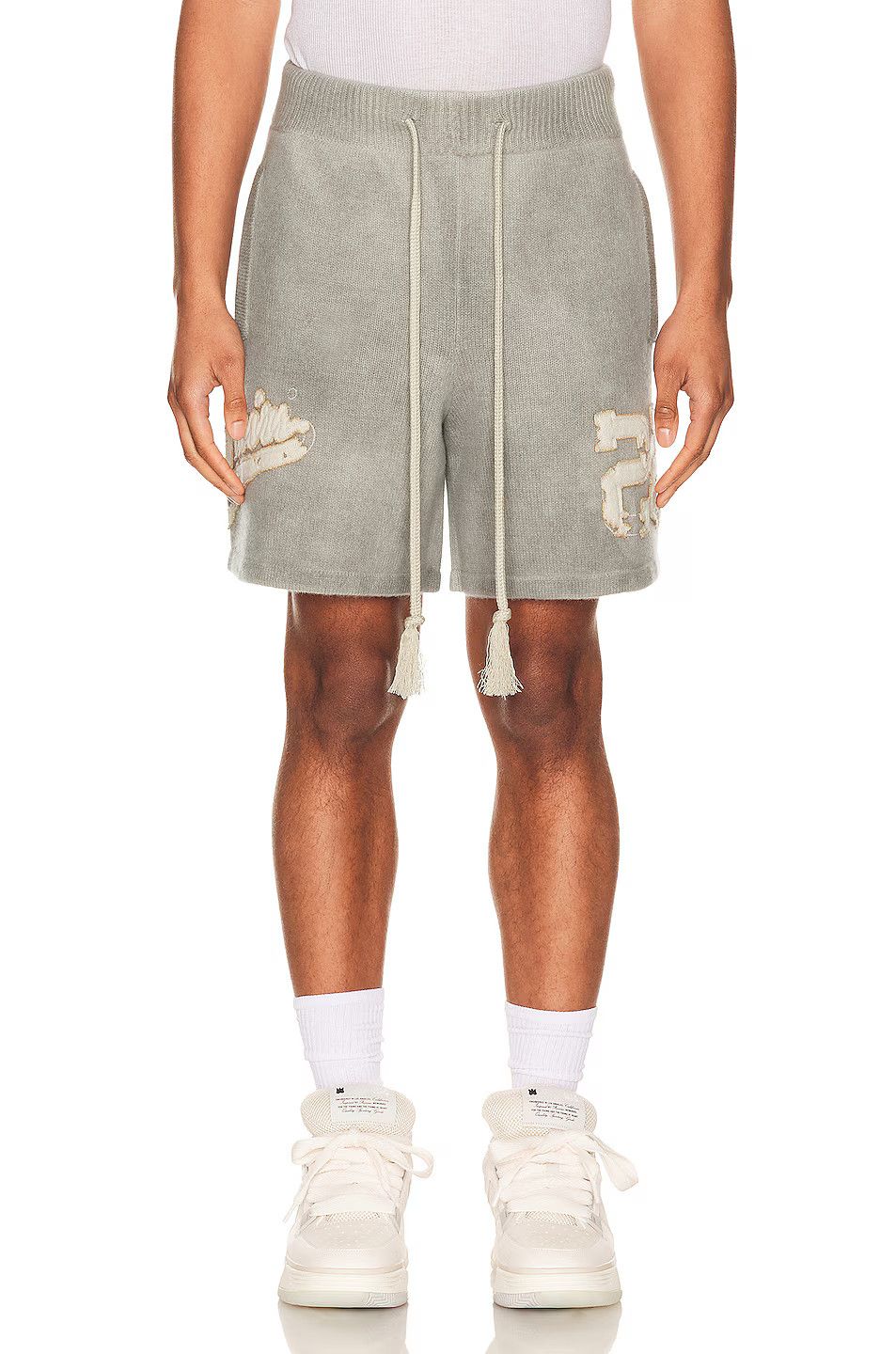 Amiri o1mle0925 Amiri 22 Spray Cashmere Short in Gray Size US 30 / EU 46 - 3 Thumbnail