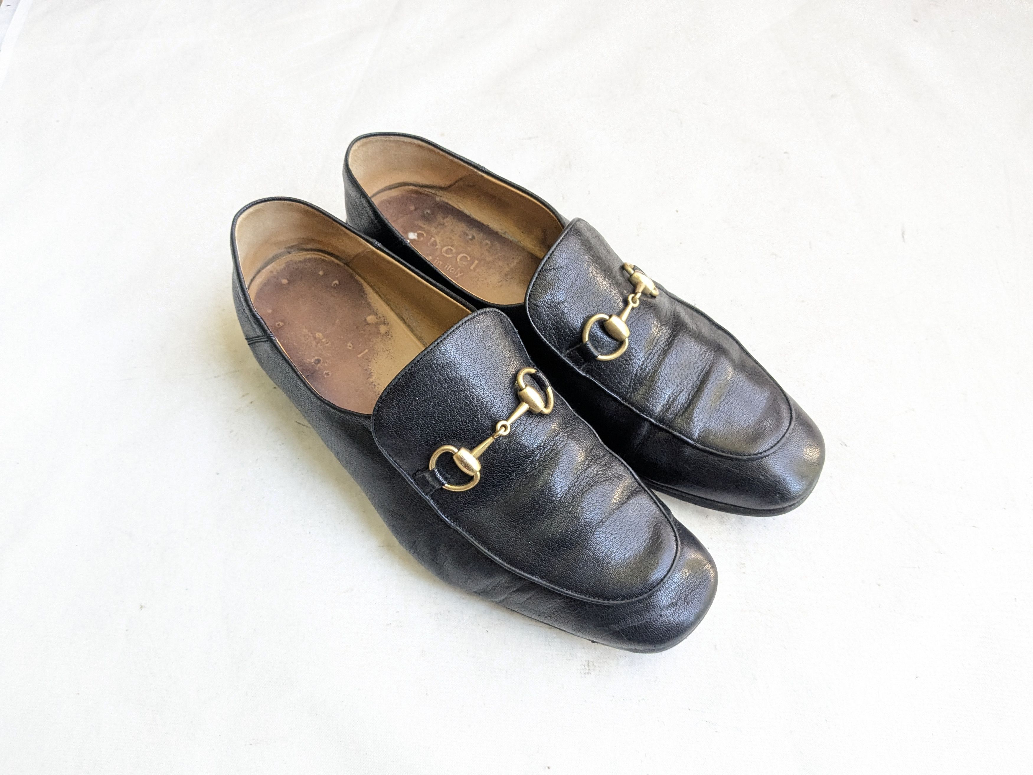 Gucci Gucci Horsebit Loafers Black Leather 10 Snaffle Mules Size US 10 / EU 43 - 1 Thumbnail