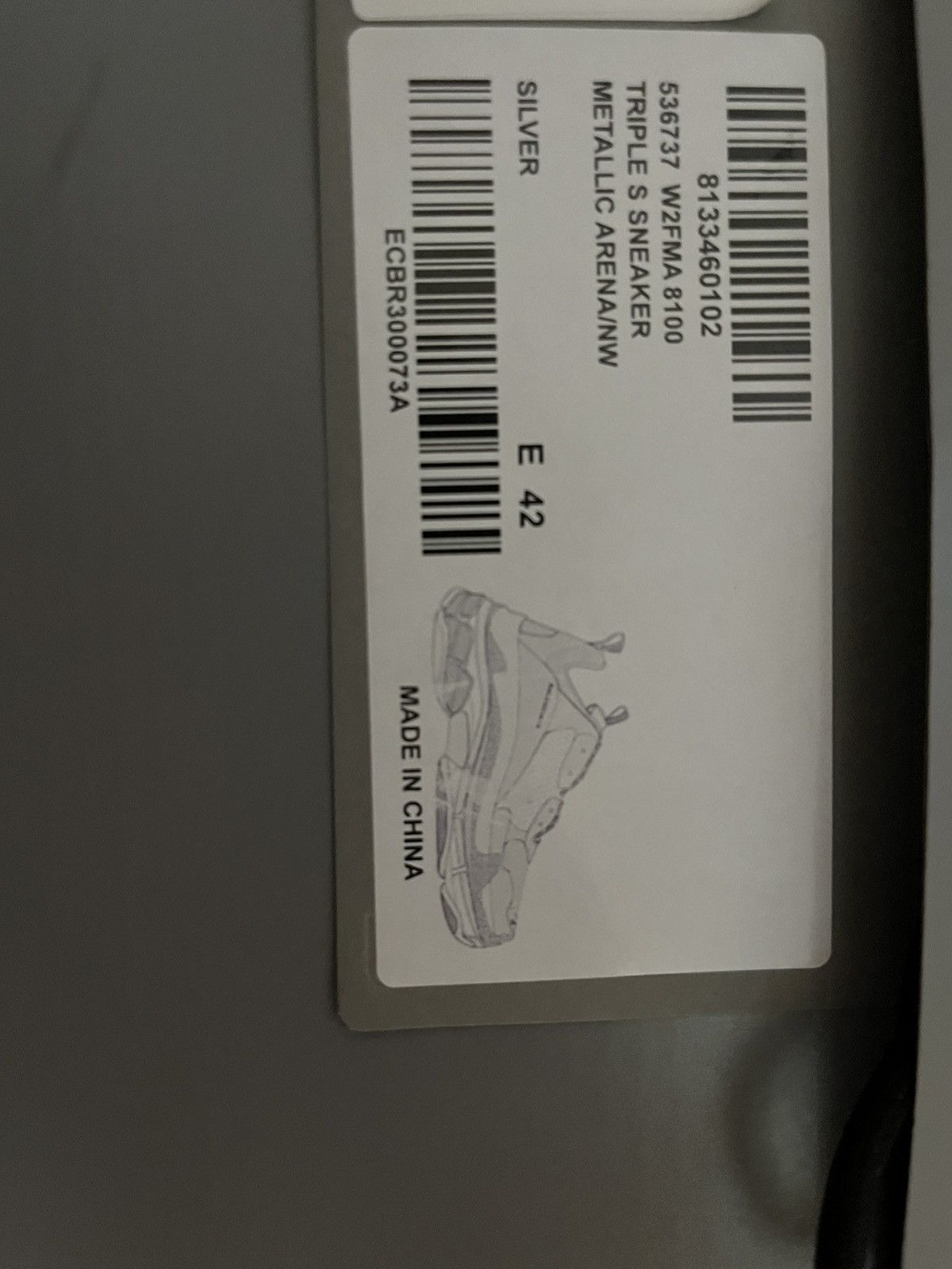 Balenciaga Balenciaga Triple S in Silver Size US 9 / EU 42 - 6 Thumbnail