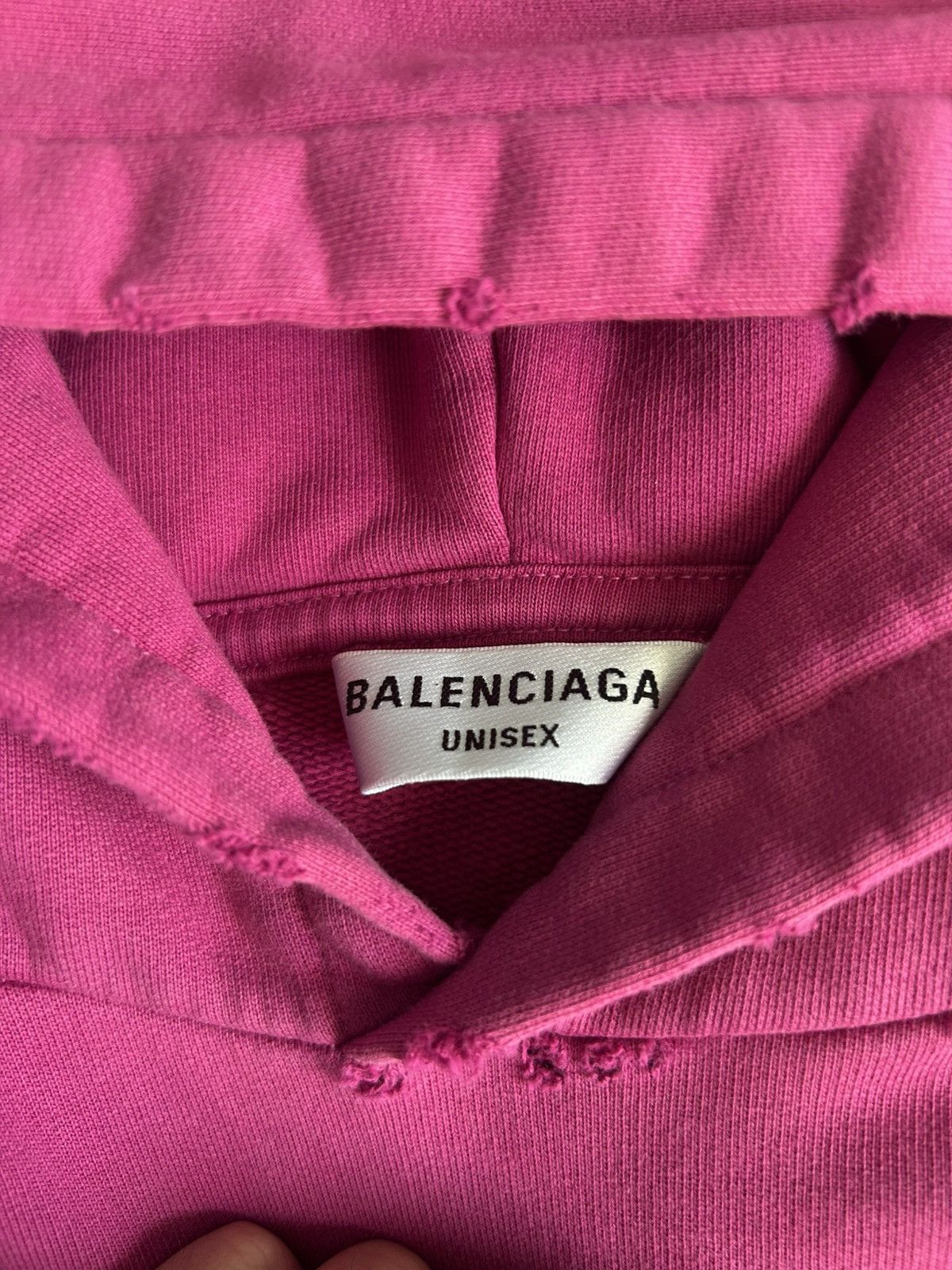 Balenciaga Balenciaga Caps Script Destroyed Hoodie Size US S / EU 44-46 / 1 - 3 Thumbnail
