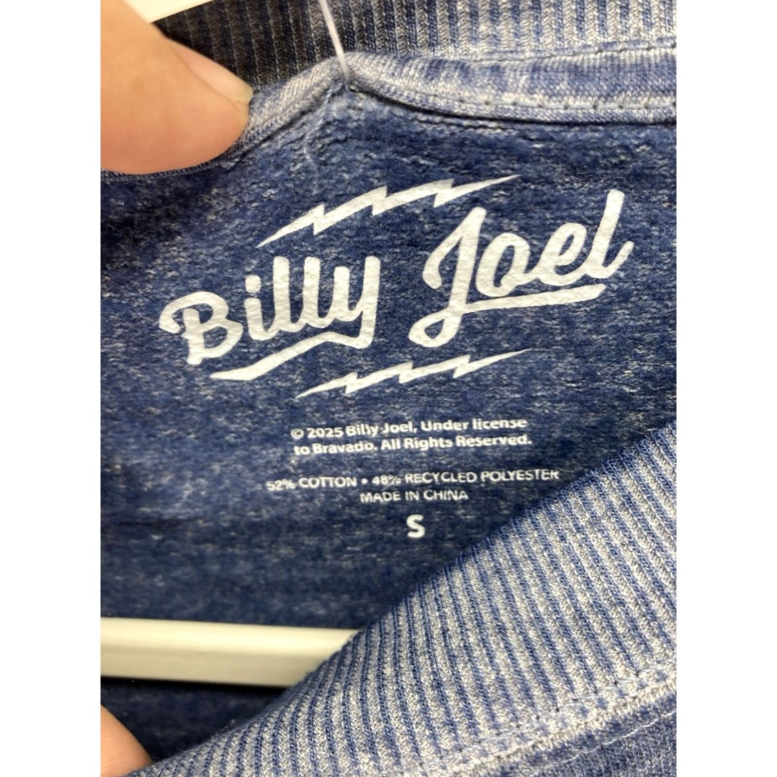 Vintage Billy Joel Sweatshirt Women Sz Small Blue Graphic Print Long Sleeve Pullover NWT S Crew Neck Pullover Graphic Print Activewear Mens Womens Girls Boys Size S / US 4 / IT 40 - 7 Thumbnail