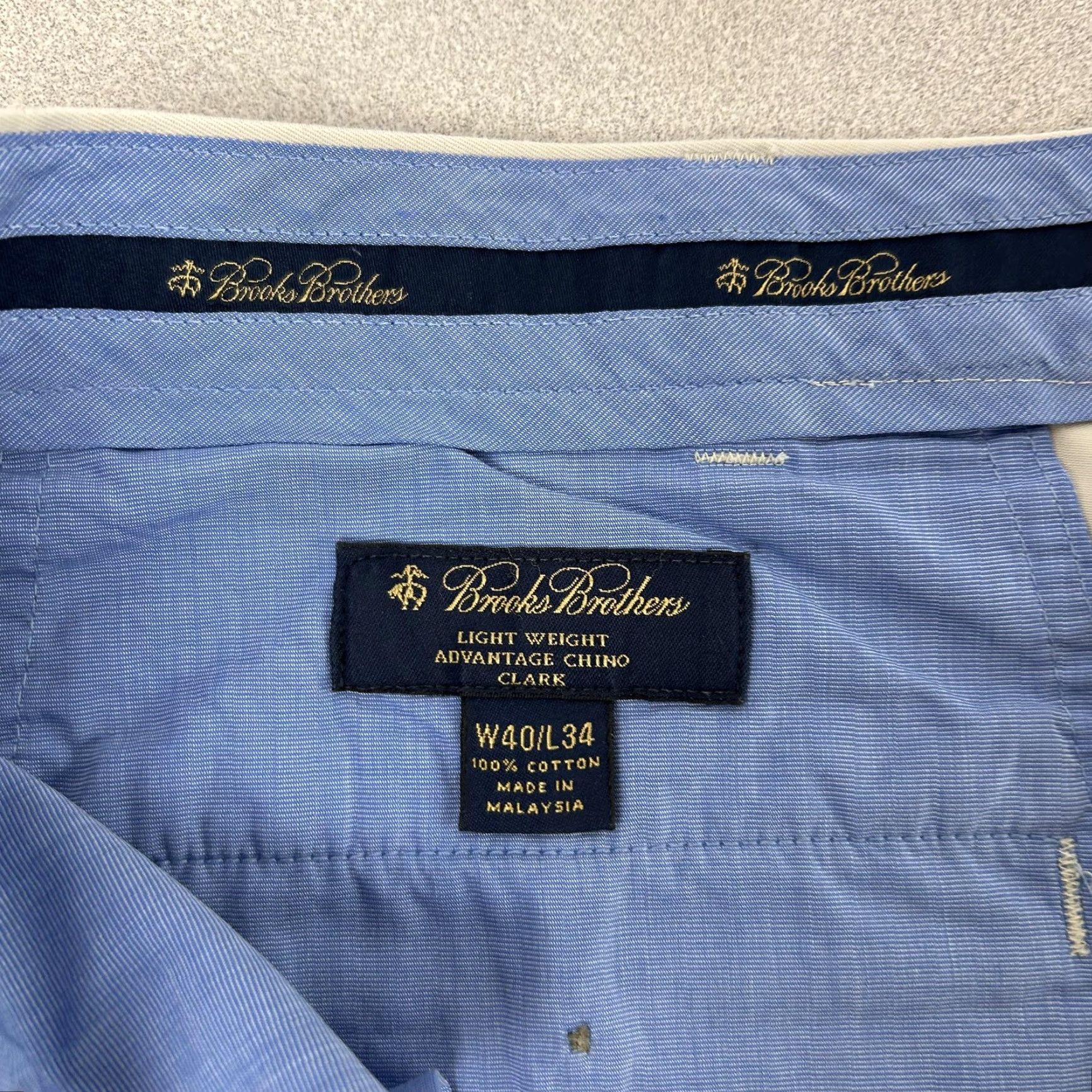 Brooks Brothers Brooks Brothers Pants Mens 38x30 Khaki Advantage Chino Clark Lightweight Cuffed Size US 38 / EU 54 - 4 Thumbnail