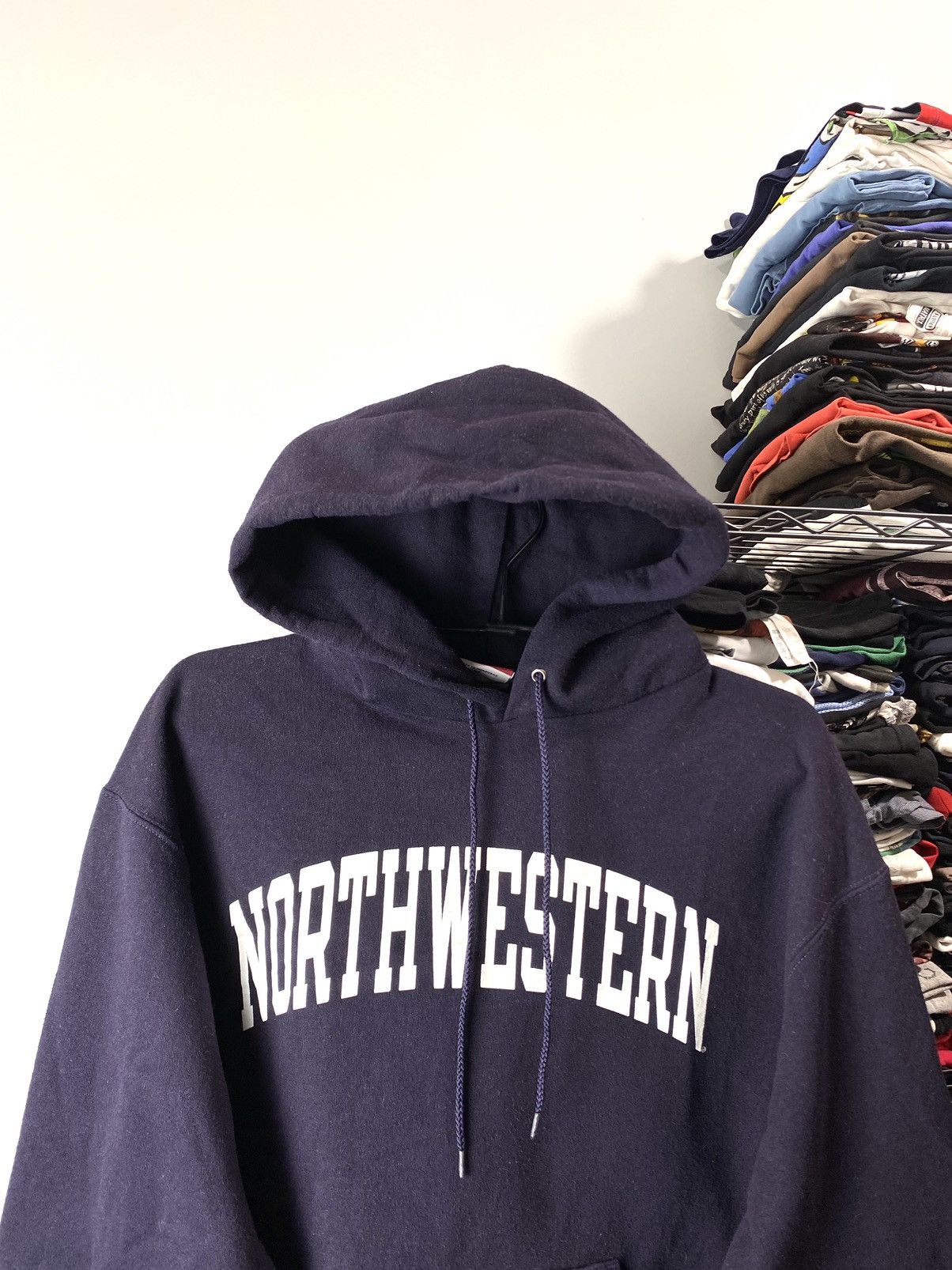 Champion Vintage 90’s Faded Heavyweight Champion North Western Hoodie Size US M / EU 48-50 / 2 - 3 Thumbnail
