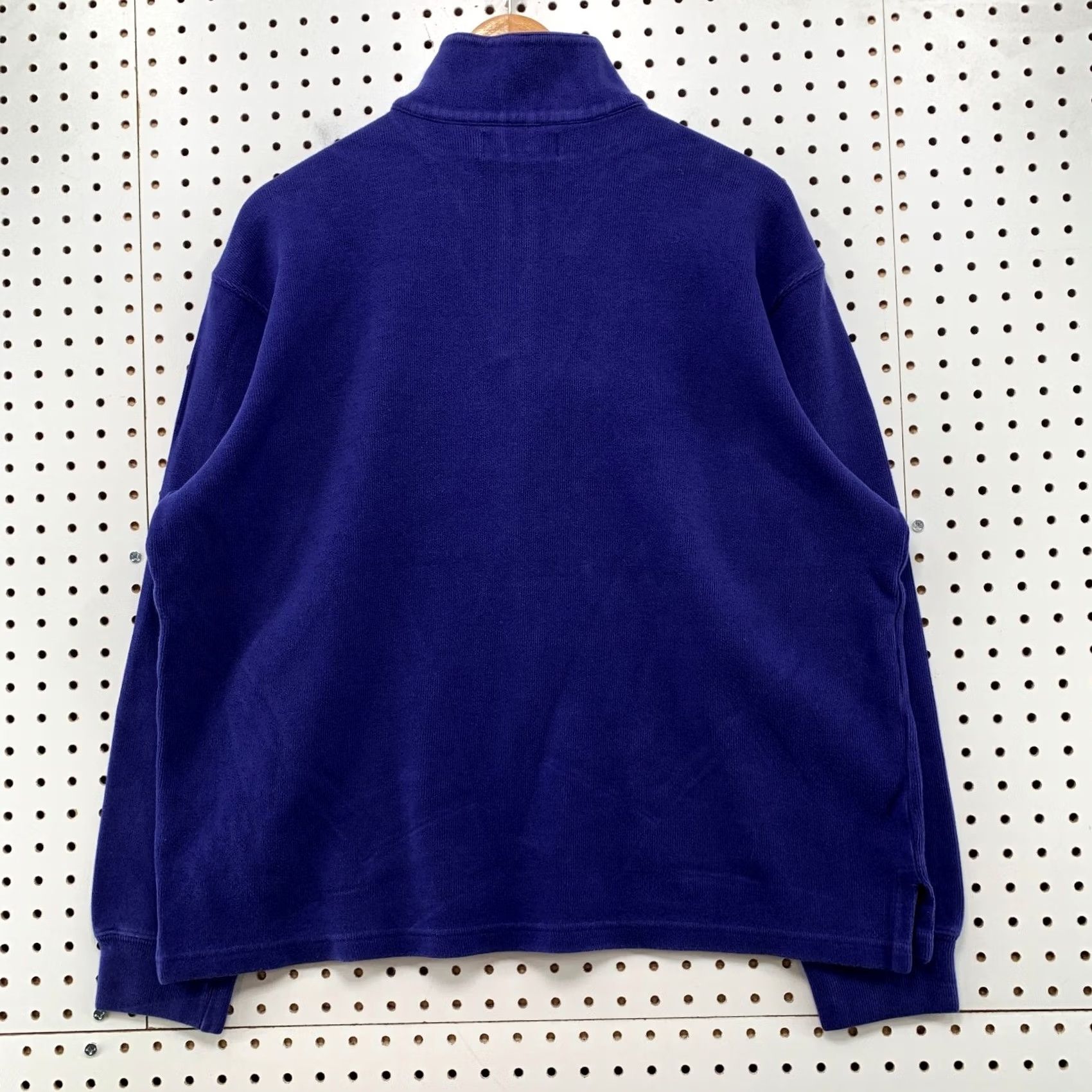 Polo Ralph Lauren Polo Ralph Lauren Quarter 1/4 Zip Sweater Mens Large Blue Mock Neck Preppy Size US L / EU 52-54 / 3 - 2 Thumbnail