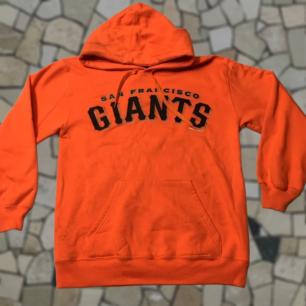 Vintage Stitches Giants Hoodie Mens Small Orange Embroidered Logo Pockets Hooded Pullover" Size US S / EU 44-46 / 1 - 1 Thumbnail