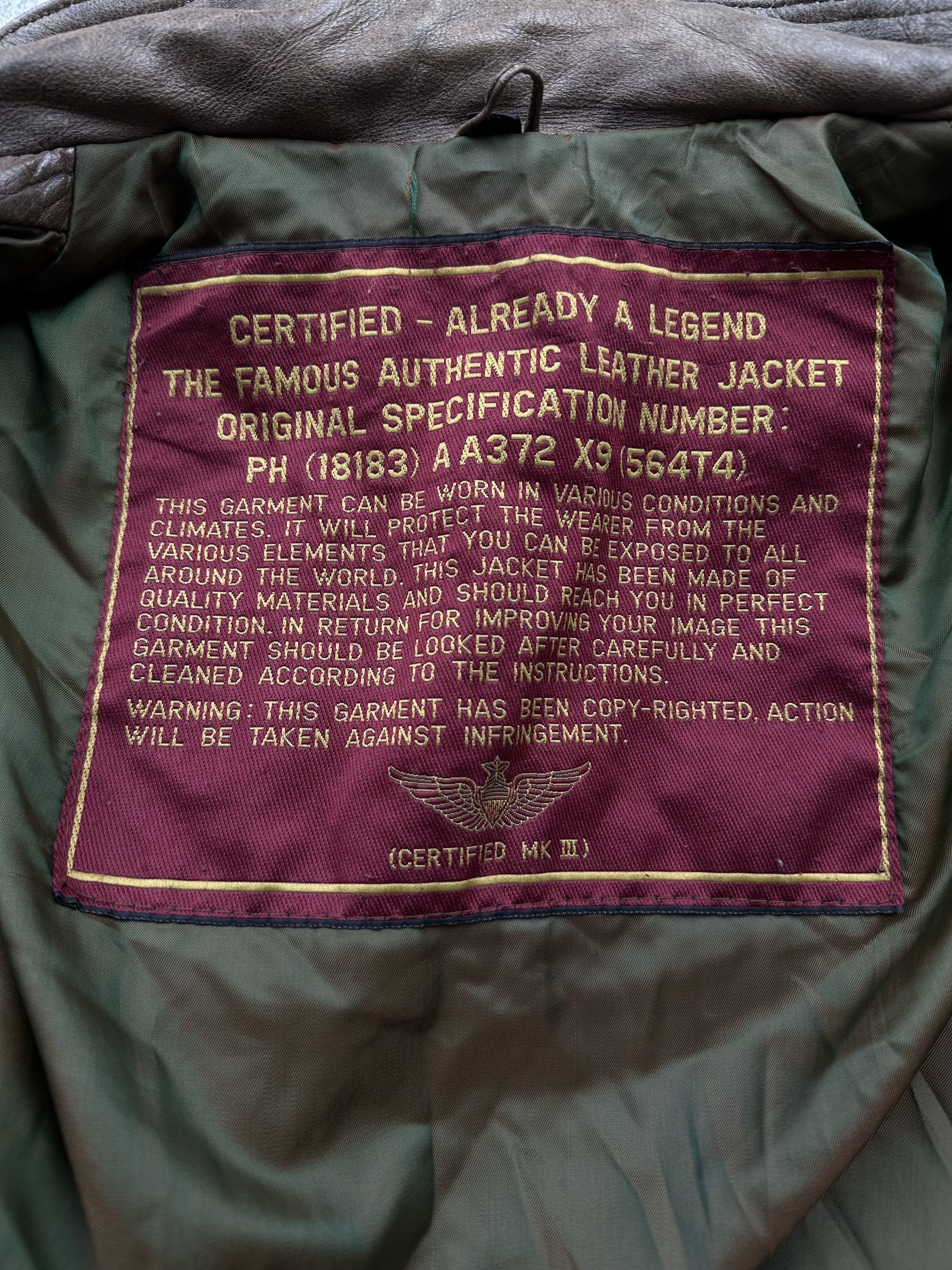 Genuine Leather Vintage Bondage Faded Leather Military Jacket C2(V13) Size US M / EU 48-50 / 2 - 9 Thumbnail