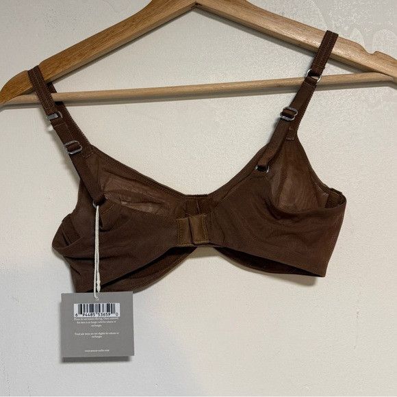 Other Amour Caché Brown Sheer Mesh Bra & Thong Set – 32B / Small Size S / US 4 / IT 40 - 5 Thumbnail
