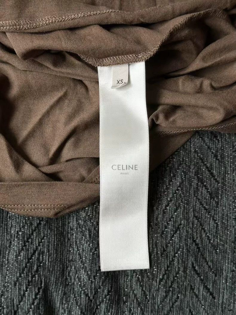 Celine Celine California Brown Short Sleeve Shirt Size US XS / EU 42 / 0 - 4 Thumbnail
