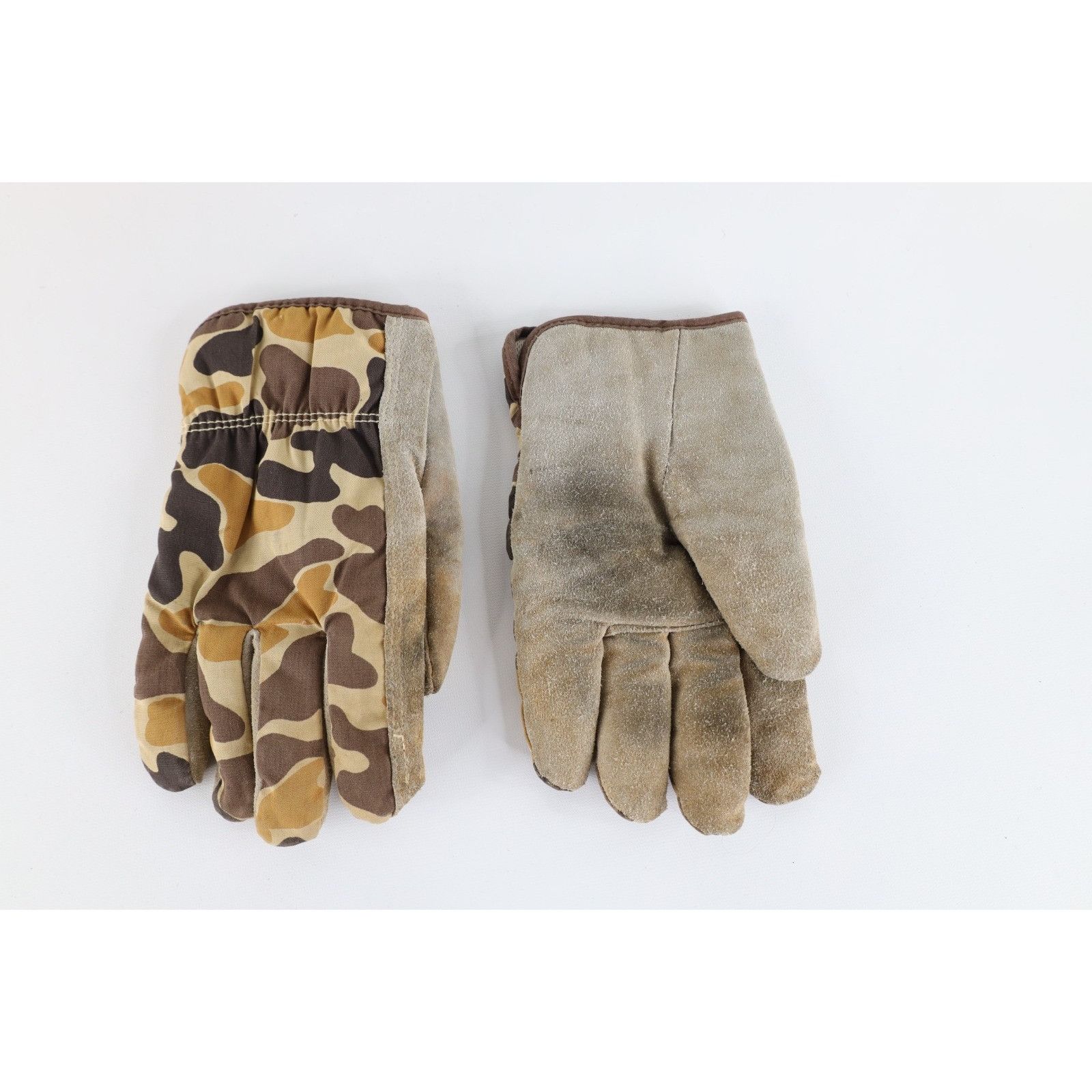 Winchester Vintage 90s Winchester Distressed Camouflage Leather Gloves Size ONE SIZE - 1 Thumbnail