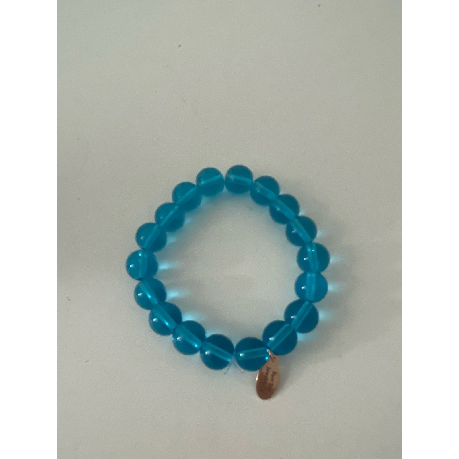 Handmade blue glass bead bracelet Size ONE SIZE - 2 Thumbnail