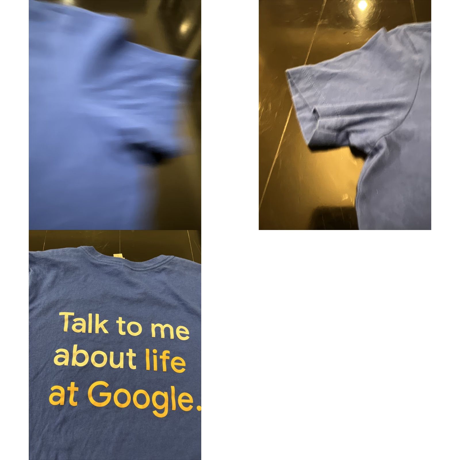 Alife Google Shirt Women’s Small Blue 100% Cotton Crew Neck Short Sleeve Tech Official Employee Limited Edition Casual Fit Regular Prime Size S / US 4 / IT 40 - 8 Thumbnail