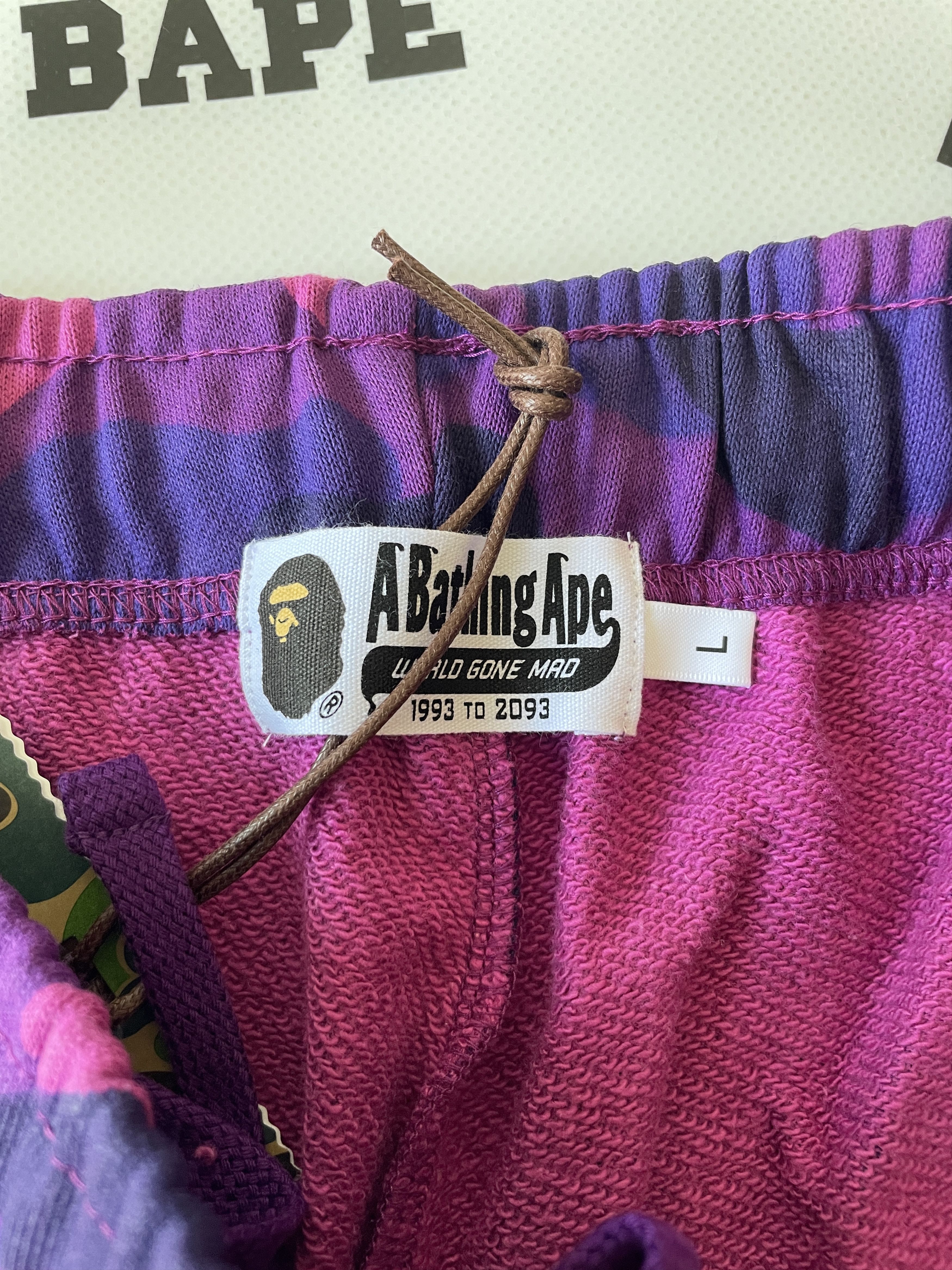 Bape BAPE COLOR CAMO SHARK SWEAT SHORTS Size US 34 / EU 50 - 7 Thumbnail