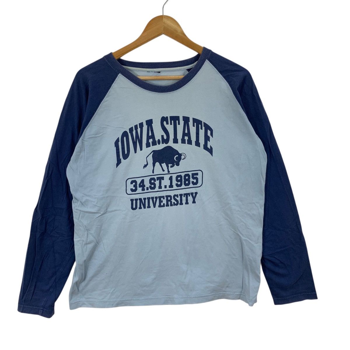 Other IOWA STATE UNIVERSITY Collegiate Alumni Tee Shirt Top Raglan Size L / US 10 / IT 46 - 5 Thumbnail