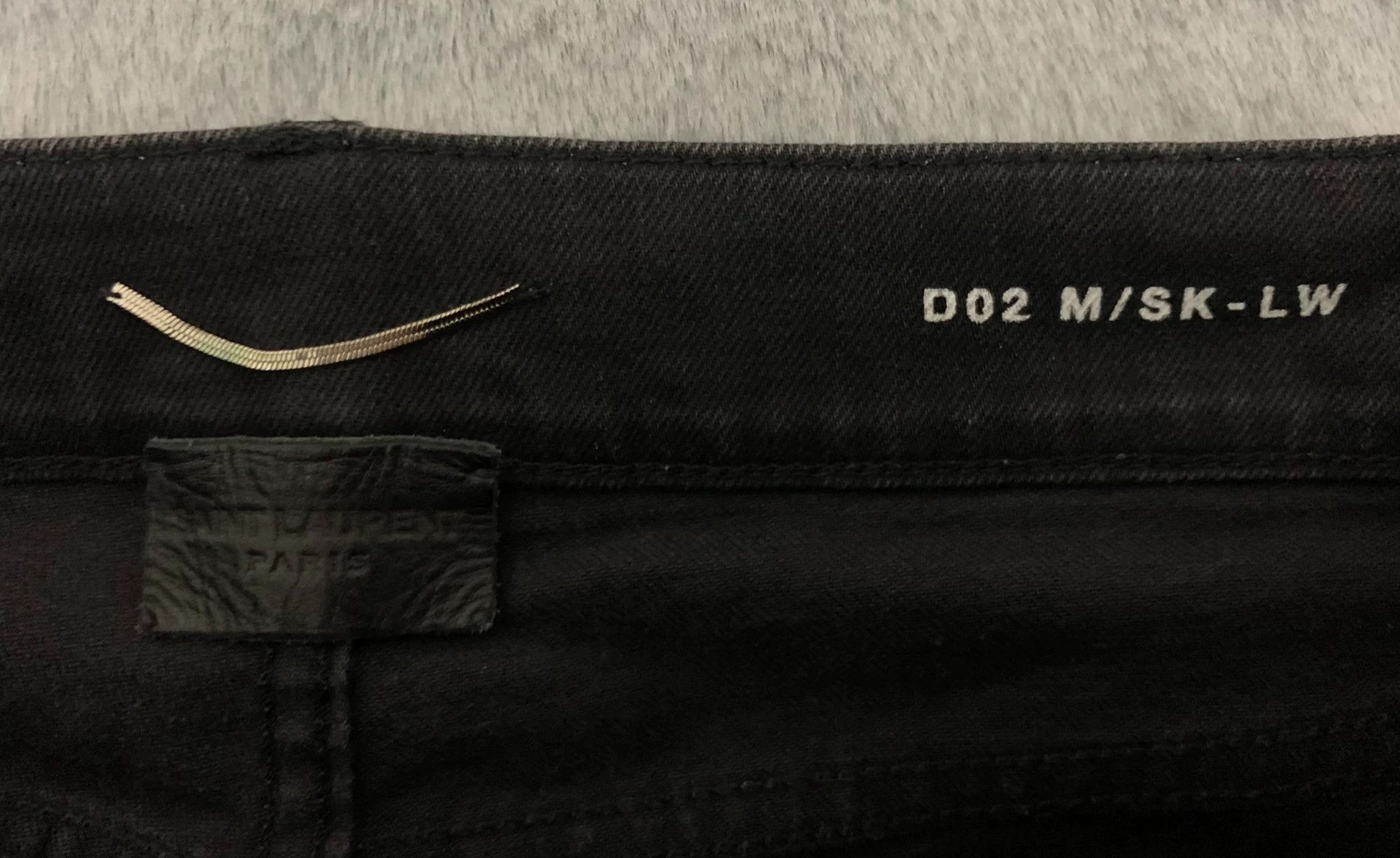 Saint Laurent Paris SLP D02 Black Denim Jeans 32 Size US 32 / EU 48 - 3 Thumbnail