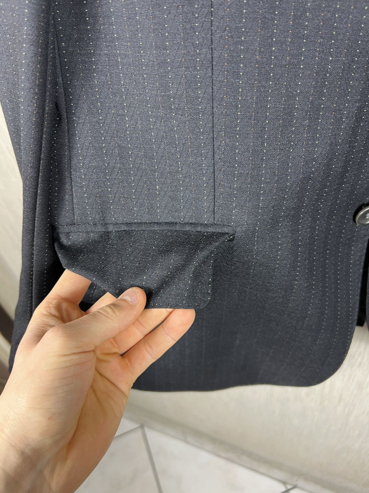 Paul Smith Vintage Paul Smith striped wool blazer jacket polka-dot Size 42R - 15 Thumbnail