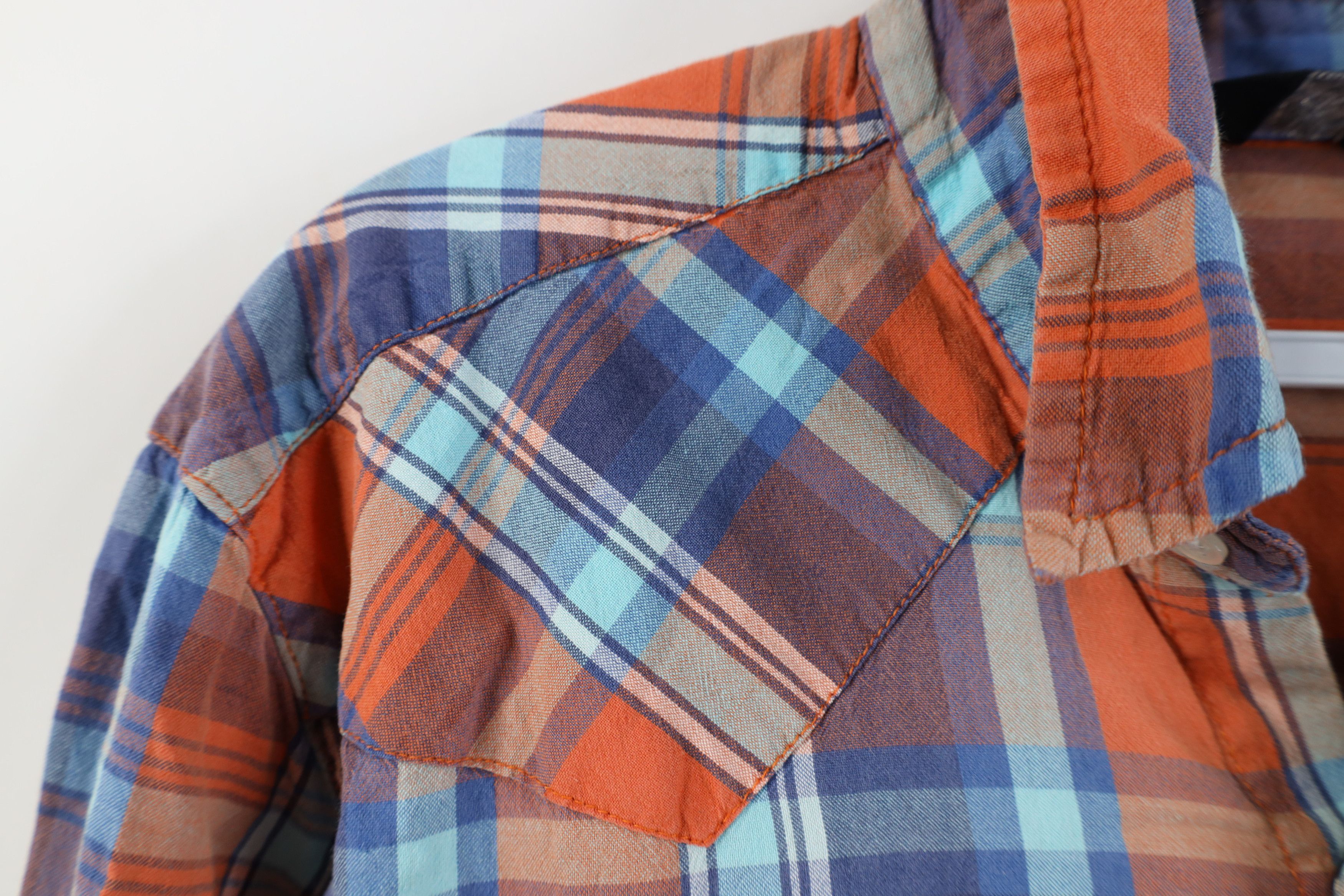 Salt Valley Vintage Salt Valley Western Madras Plaid Snap Button Shirt Size US M / EU 48-50 / 2 - 6 Thumbnail