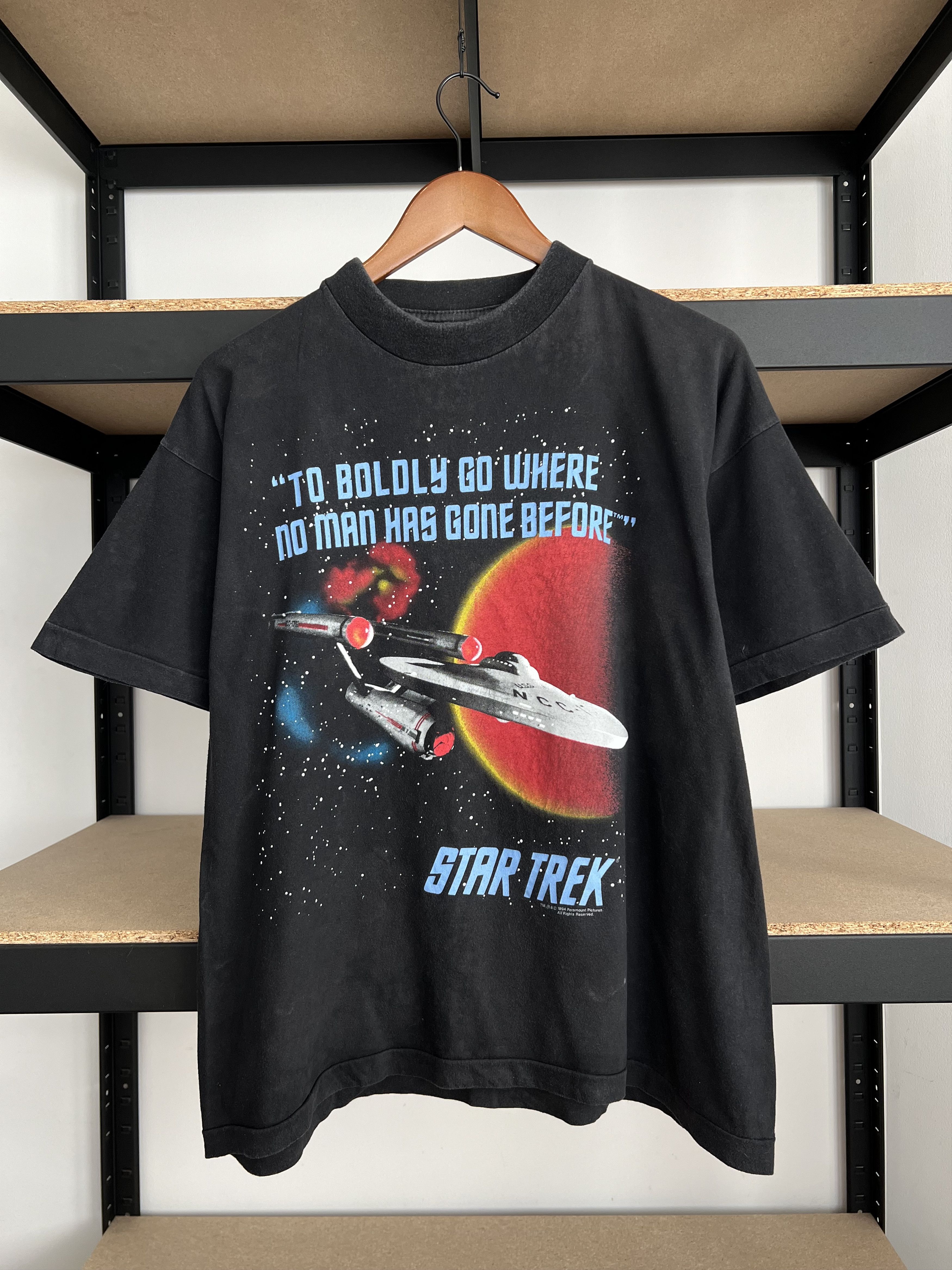 Vintage Vintage 1994 Star Trek NCC-1701 Movie Black T-shirt Size US M / EU 48-50 / 2 - 3 Thumbnail