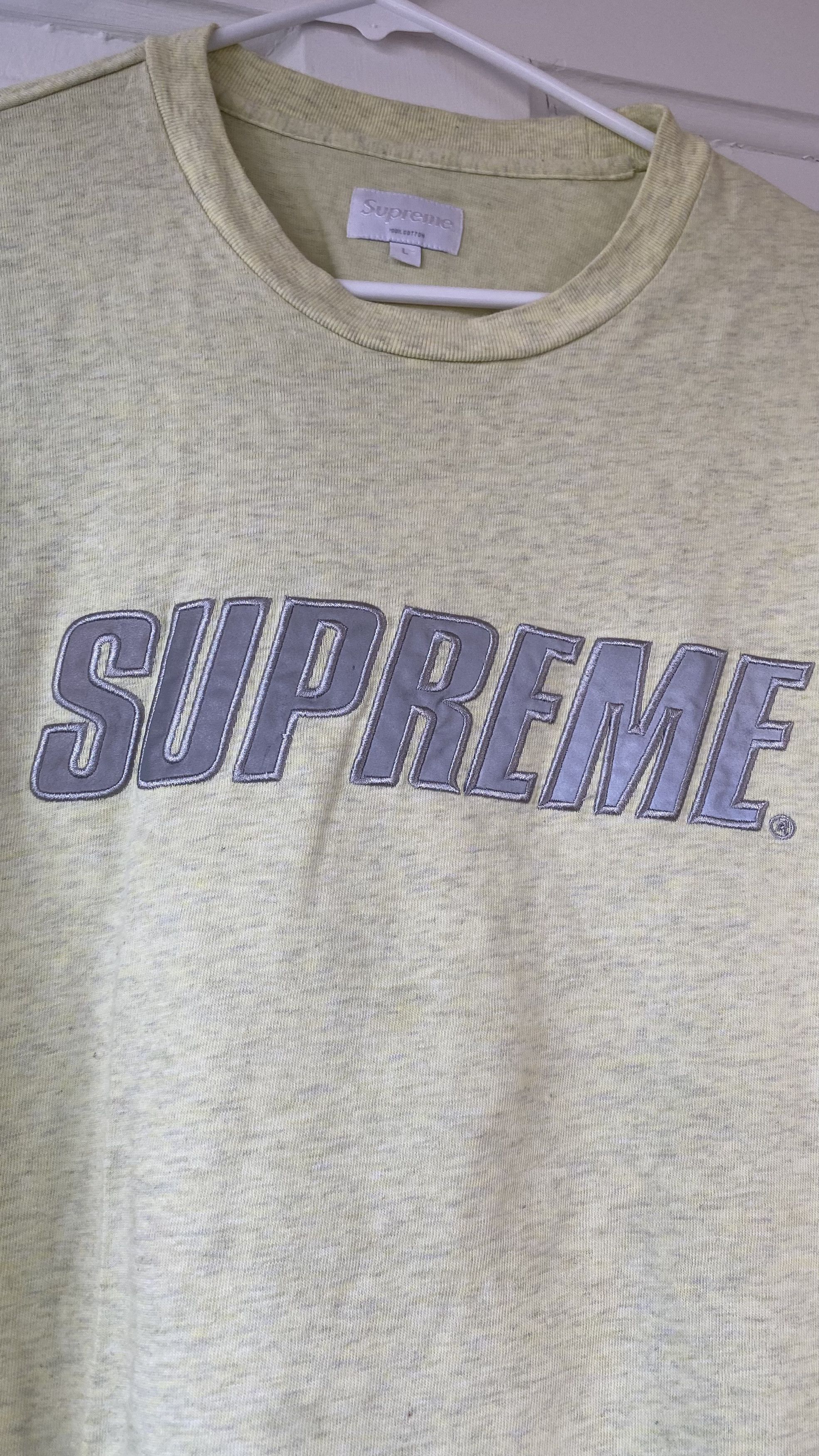 Supreme Supreme Long Sleeve Reflective Top FW17 Yellow L Large Size US L / EU 52-54 / 3 - 2 Thumbnail