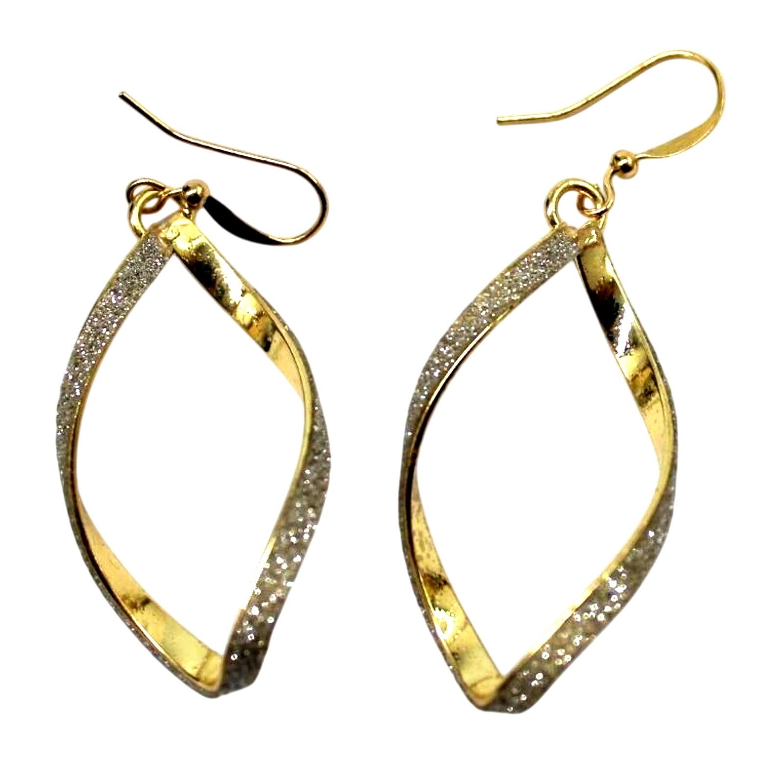 Other Sparkle Dust Twisted Golden Hoop Earrings • Classic & Simple Size ONE SIZE - 1 Thumbnail