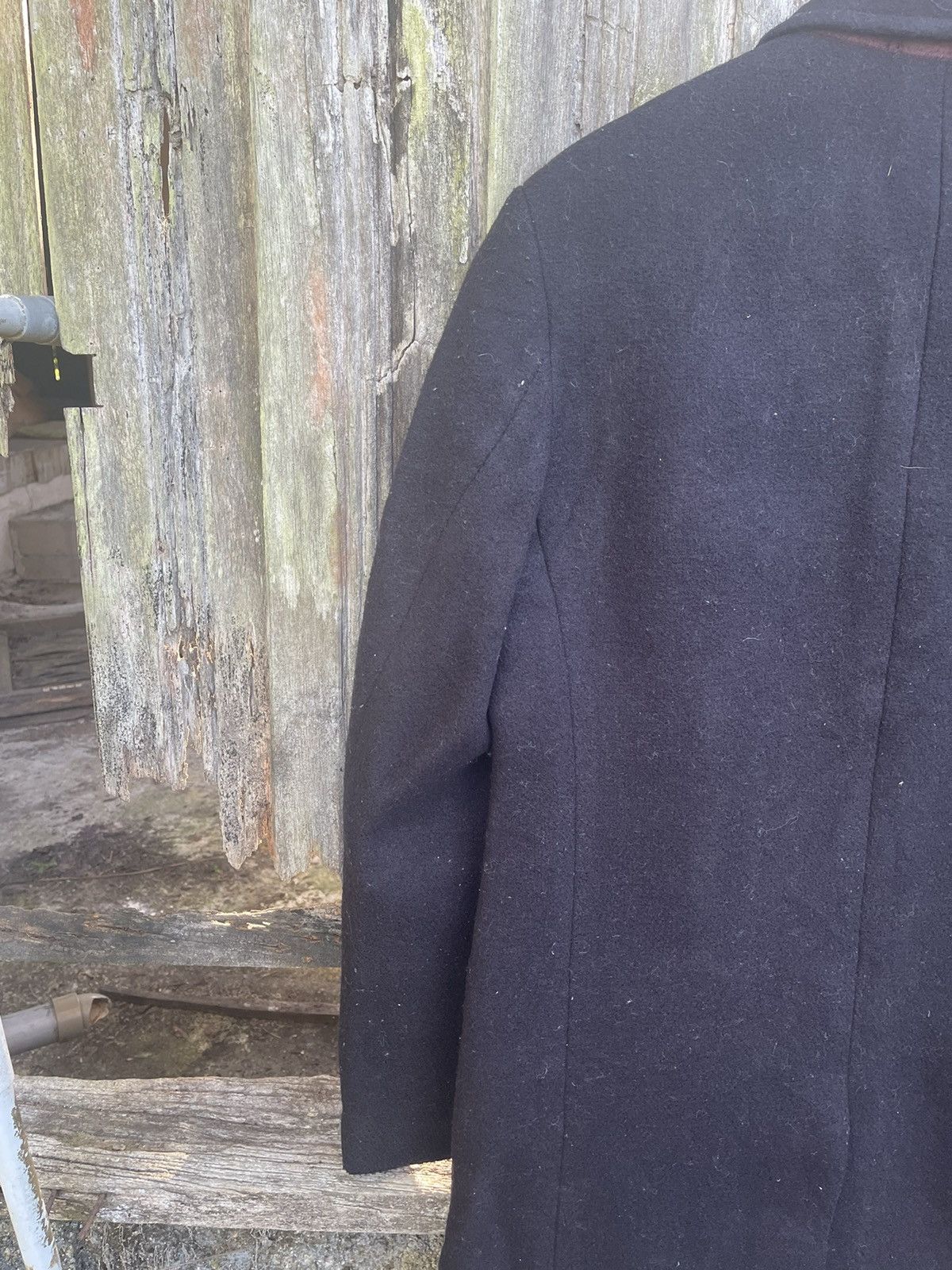 Designer Ines de la Fressange x Uniqlo Wool Coat Parisian Minimalist Size US L / EU 52-54 / 3 - 9 Thumbnail