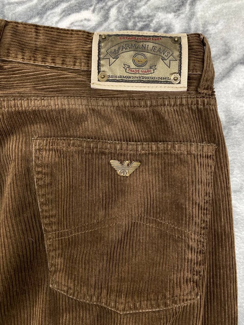 Armani Vintage Armani Jeans Denim Corduroy Pants Big Logo Men Size US 36 / EU 52 - 7 Thumbnail