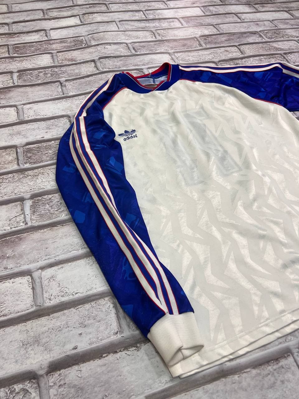Adidas × Vintage ADIDAS 90s FOOTBALL SHIRT SOCCER JERSEY MEN WHITE Size US XL / EU 56 / 4 - 2 Thumbnail