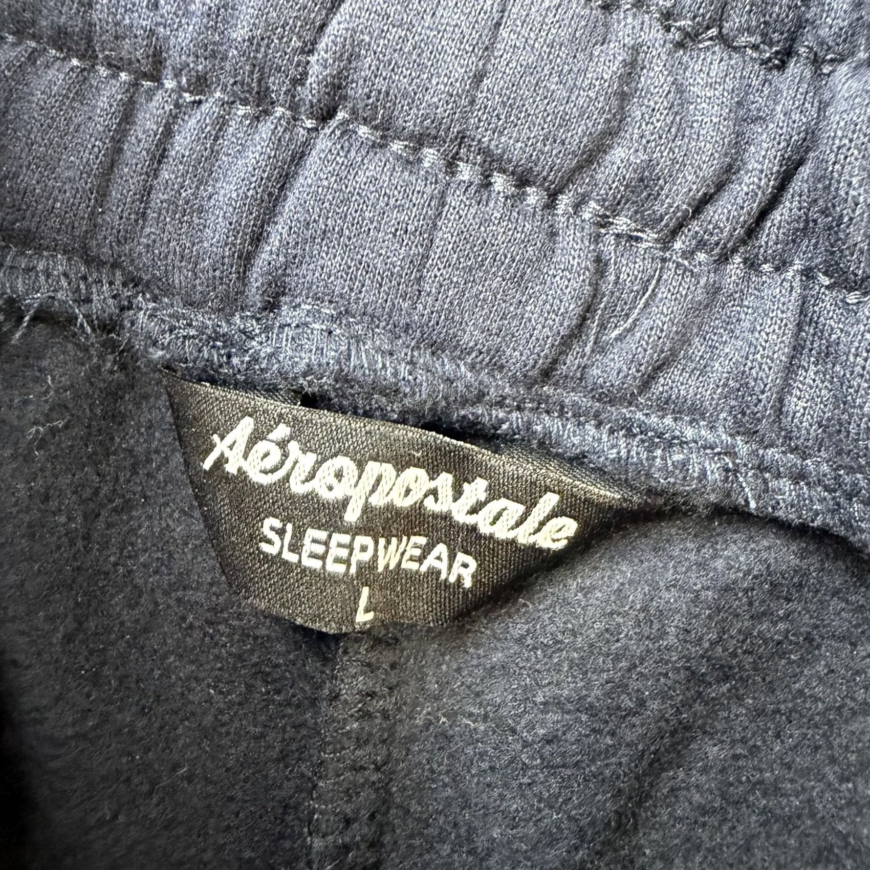Aeropostale Aeropostale Sweat Pants Mens Large Blue Fleece Cargo Sleep Lounge Drawstring Size US 33 - 4 Thumbnail