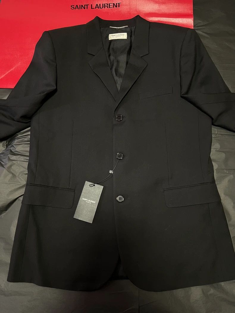 Saint Laurent Paris Saint Laurent Paris Three button wool suit jacket-2506 Size US L / EU 52-54 / 3 - 7 Thumbnail