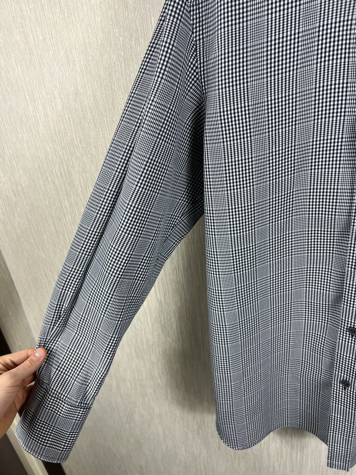 Tom Ford Tom Ford Prince of Wales checked classic button up shirt Size US L / EU 52-54 / 3 - 9 Thumbnail