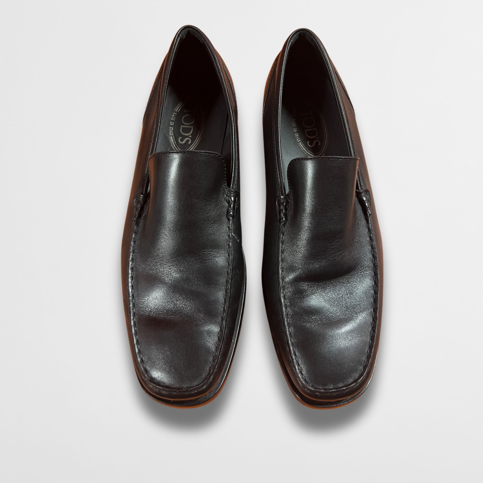 Tod's TOD’s Black Leather Loafers Men’s Size 8 Size US 8 / EU 41 - 2 Thumbnail