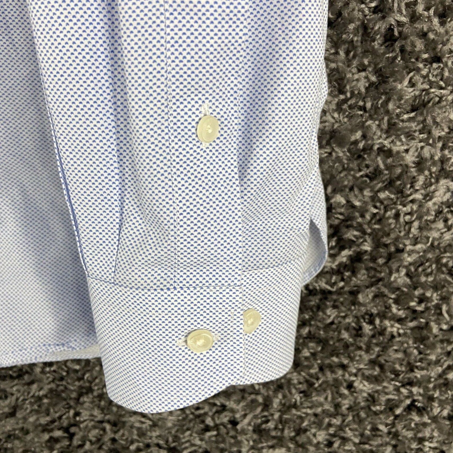 Ted Baker VINTAGE NOT APPLICABLE? Wait, Ted Baker Endurance Dress Shirt Button Up Long Sleeve Men 16.5 36/37 Blue Adult Medium? Size 42R - 3 Thumbnail