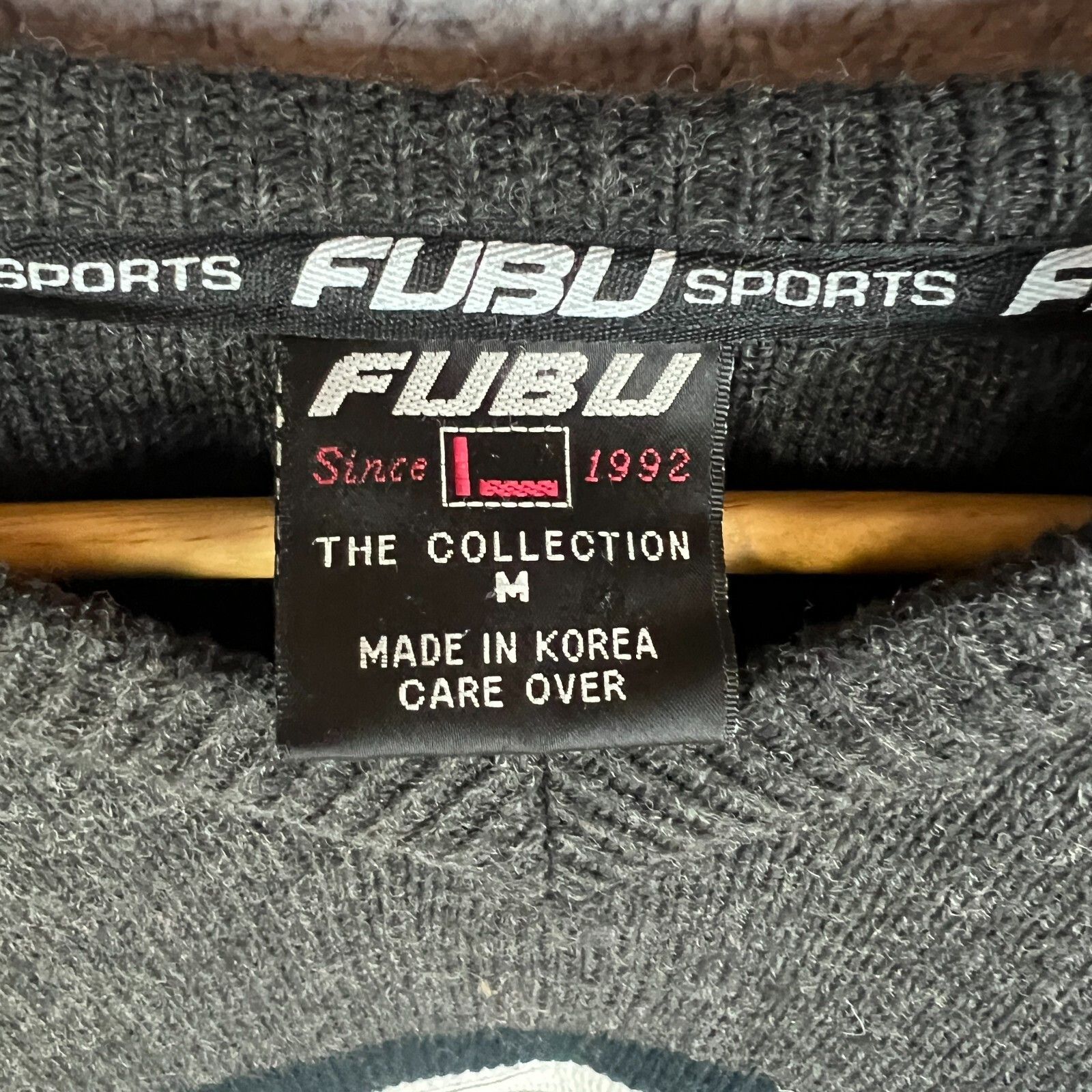 Fubu Fubu Sweater Men's Big Logo Size M Gray Long Sleeve ` Size US M / EU 48-50 / 2 - 4 Thumbnail