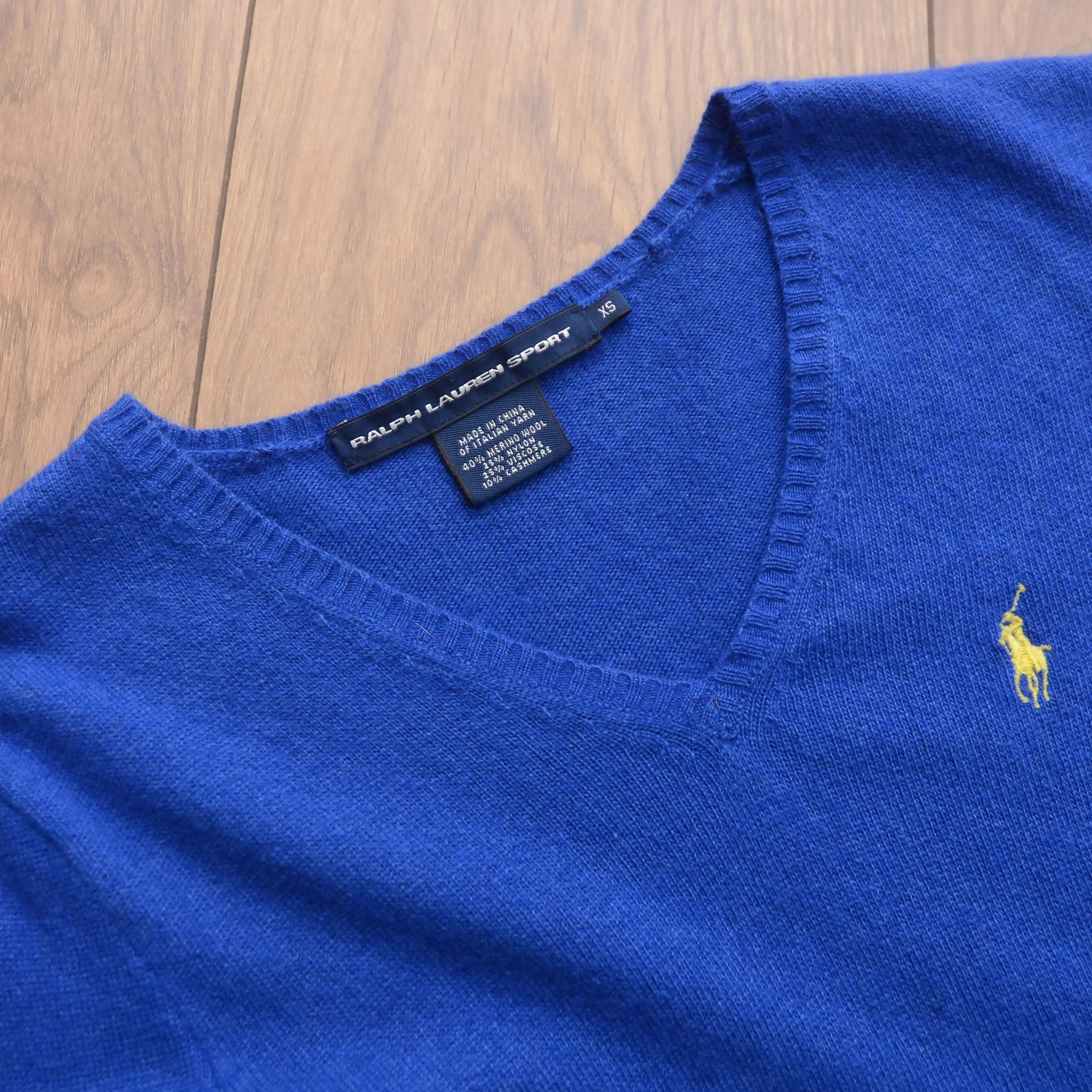 Ralph Lauren Sport Ralph Lauren Sport Royal Blue Merino Wool Cashmere Sweater Size XS / US 0-2 / IT 36-38 - 8 Thumbnail
