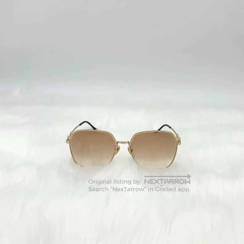 Gucci Gucci Gradient brown square horse buckle sunglasses Size ONE SIZE - 3 Thumbnail