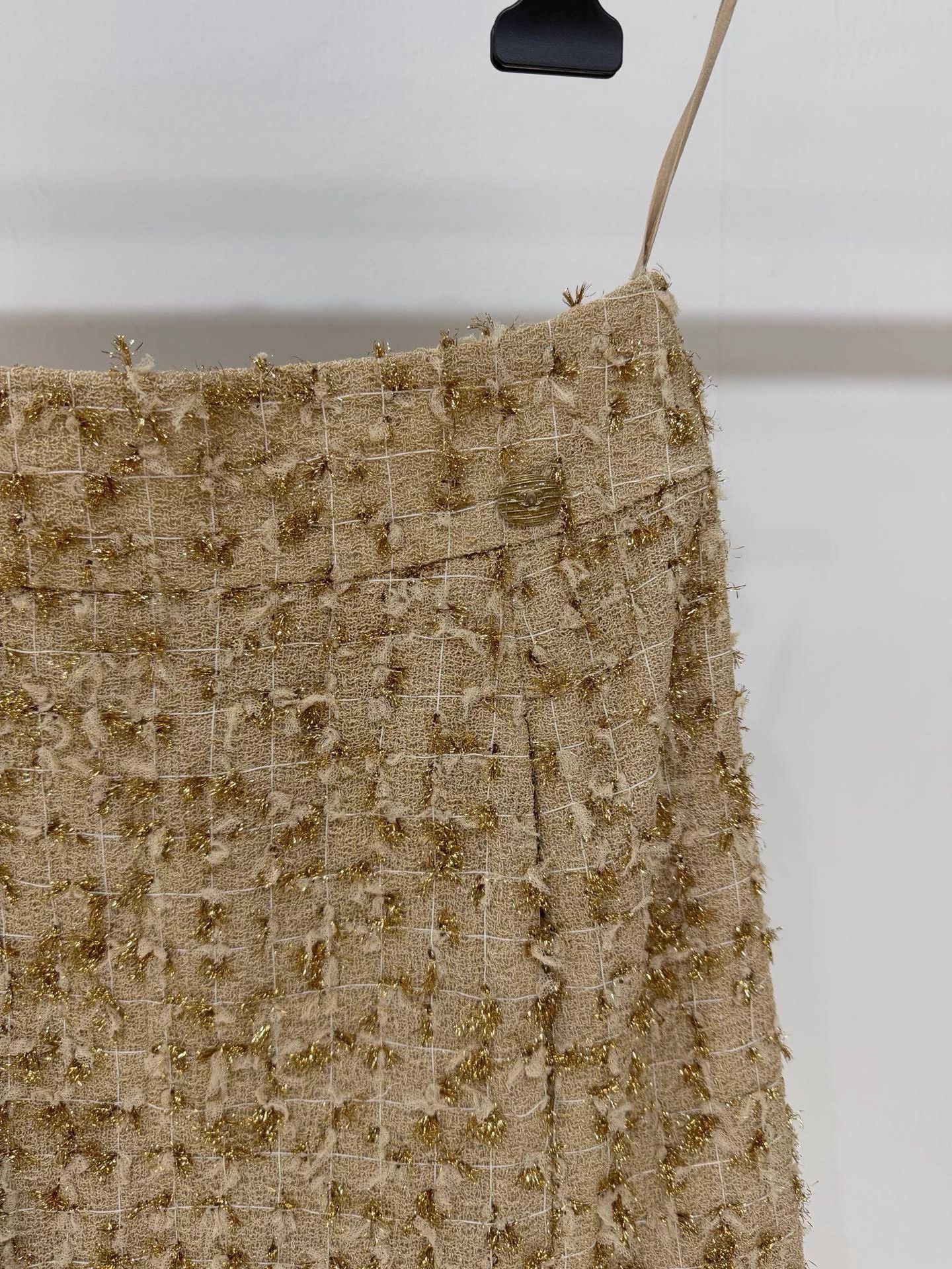 Chanel Chanel Beach Collection Gold Woven Skirt 99 New FR34 Size 25" / US 0 / IT 36 - 2 Thumbnail