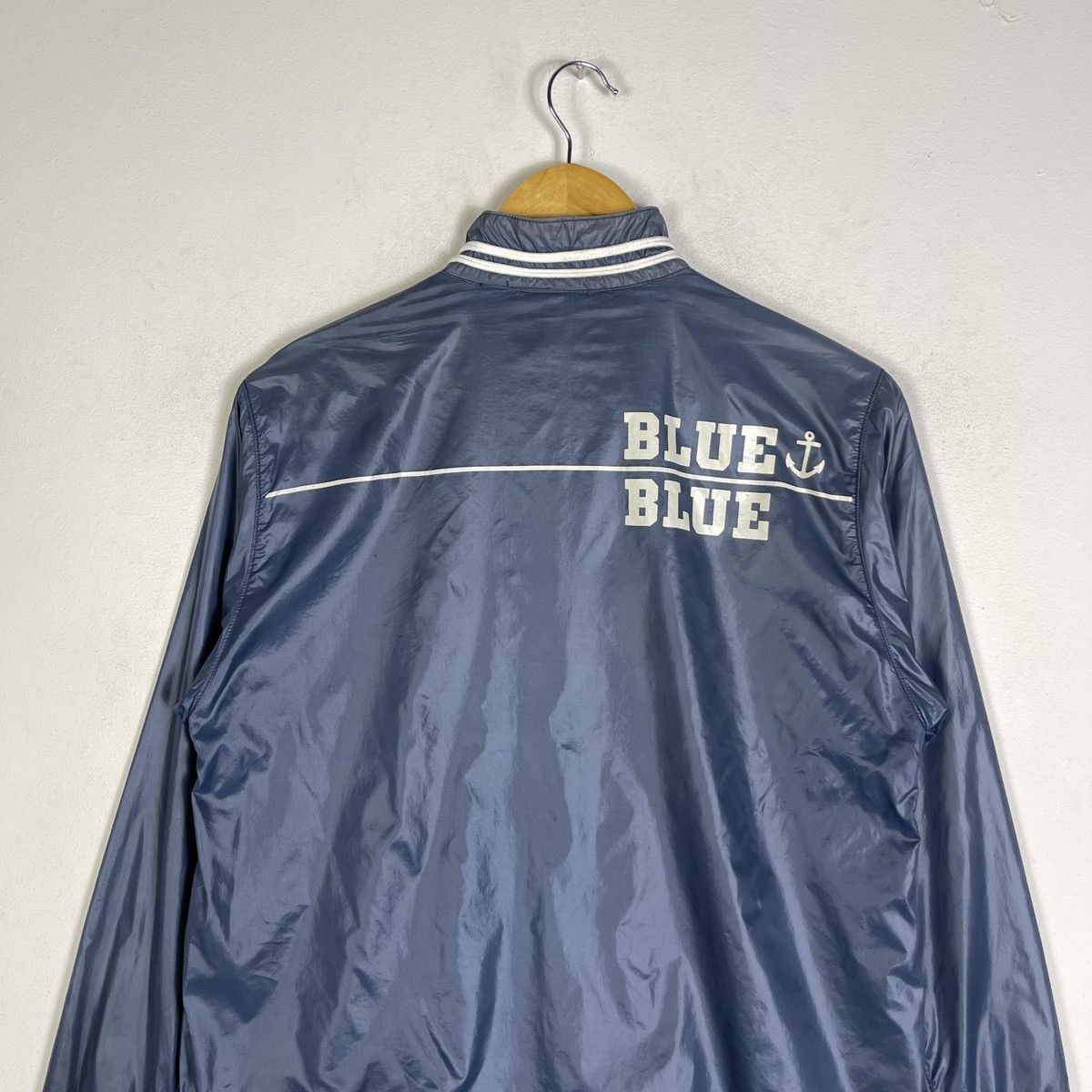 Blue Blue Japan Vintage BLUE BLUE Nylon Anchor Windbreaker Track Jacket Size US M / EU 48-50 / 2 - 5 Thumbnail