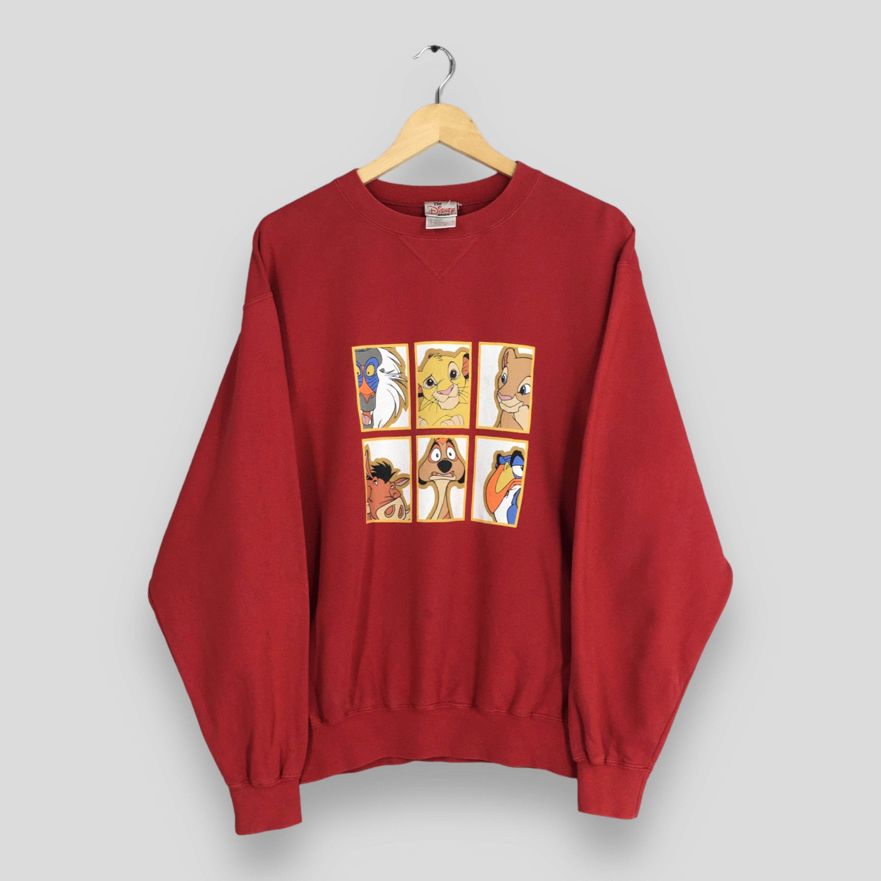 Disney Vintage The Lion King Disney Red Sweater Small Size US S / EU 44-46 / 1 - 1 Thumbnail