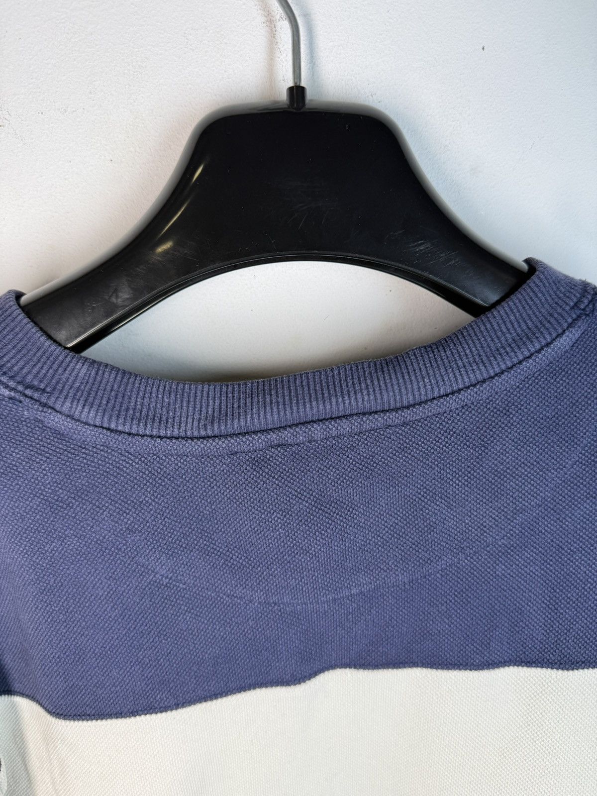 Yves Saint Laurent Pique YSL Crewneck Navy/White Striped YSL Sweatshirt Size US XL / EU 56 / 4 - 8 Thumbnail